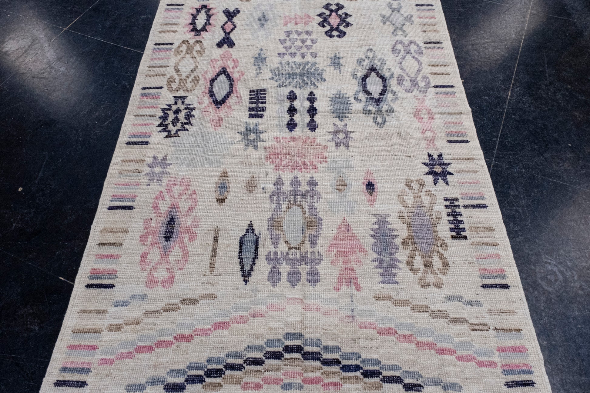 Turkish Oushak Rug 4'2" x 6'3" #16999
