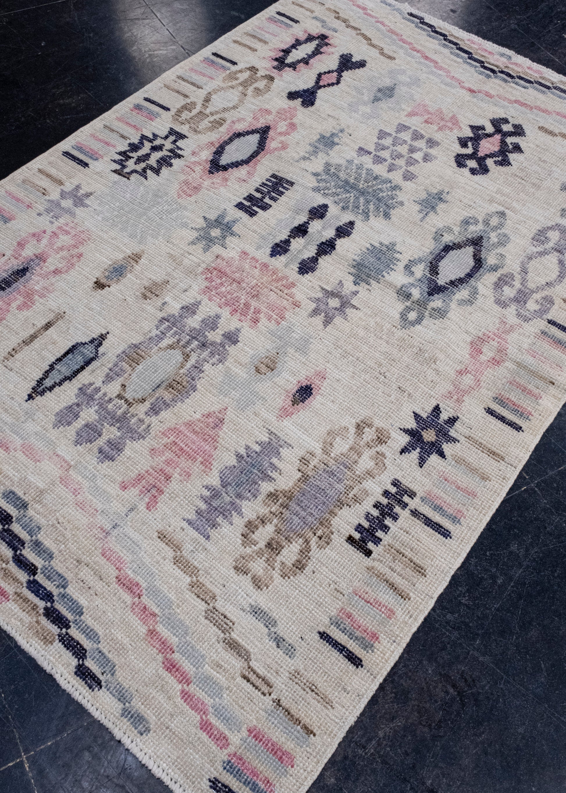 Turkish Oushak Rug 4'2" x 6'3" #16999