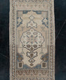 Oriental Hand Knotted Vintage Turkish Mini Rug 1'10" x 3'5" #10002