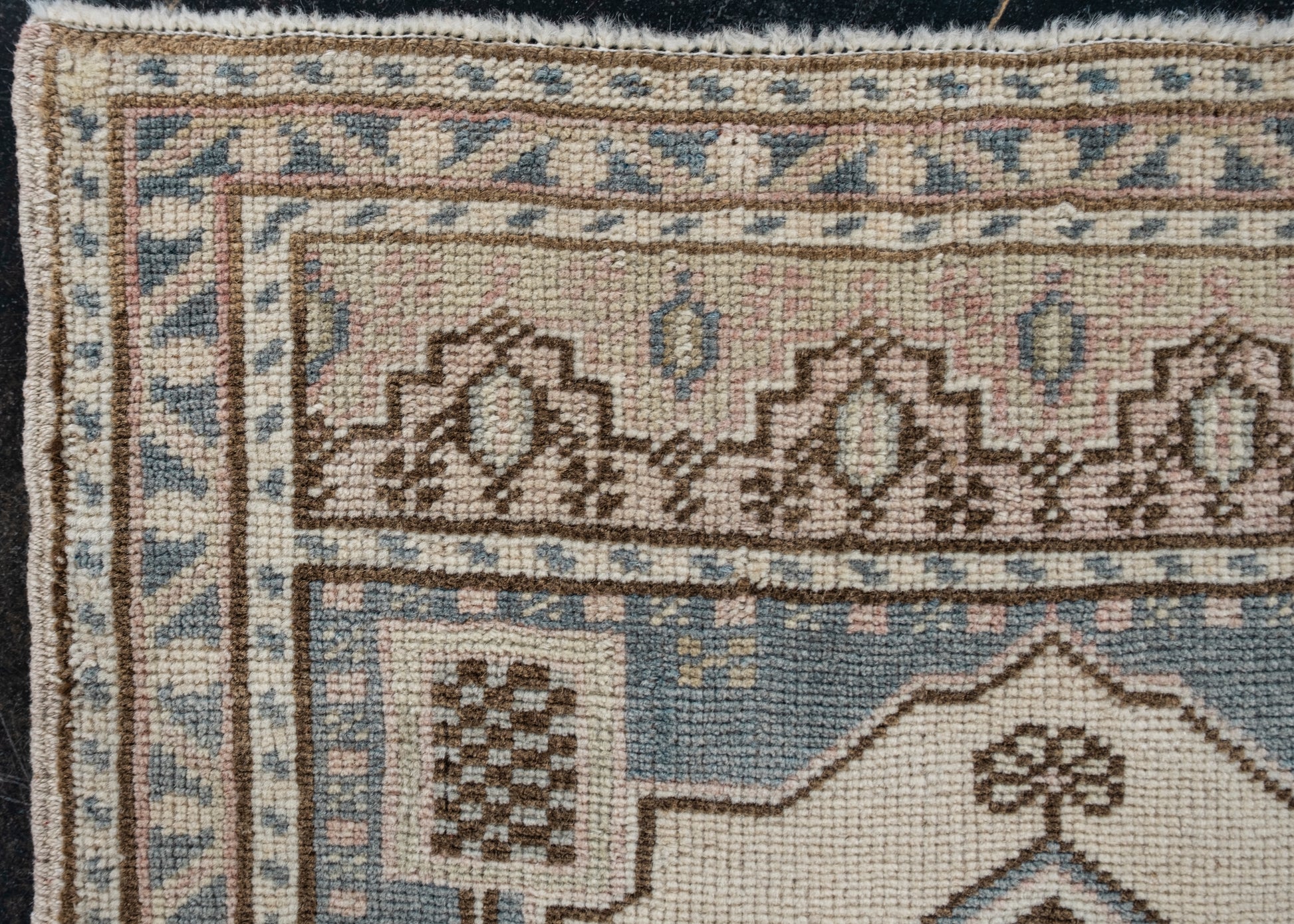 Oriental Hand Knotted Vintage Turkish Mini Rug 1'10" x 3'5" #10002