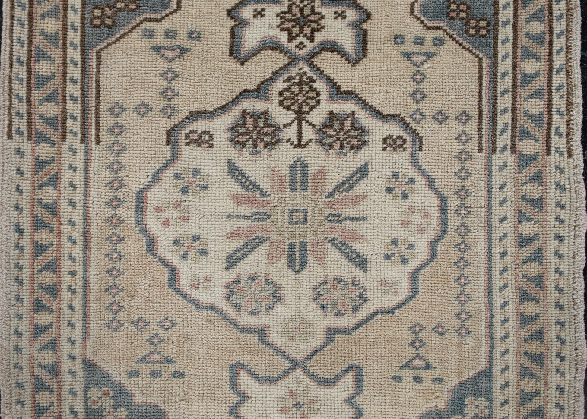 Oriental Hand Knotted Vintage Turkish Mini Rug 1'10" x 3'5" #10002