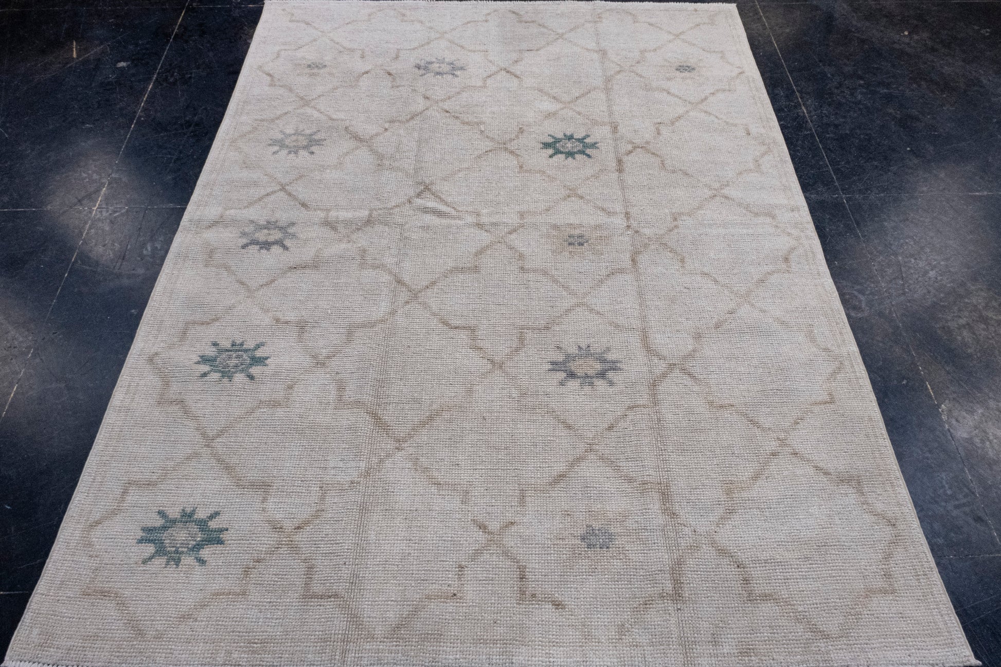 Turkish Oushak Rug 4'11" x 6'7" #16979