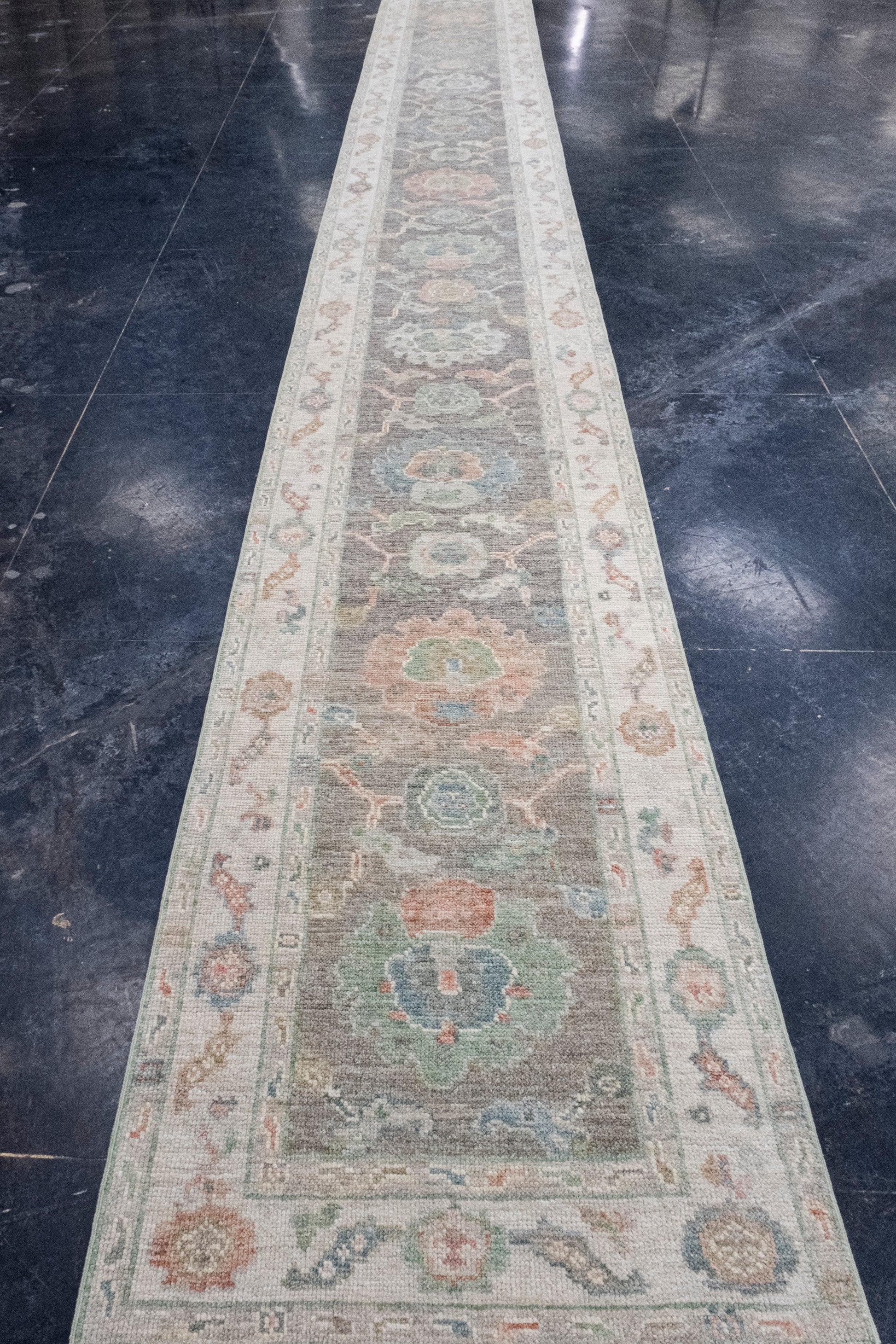 Turkish Oushak Runner Rug 2'9" x 31'1" #16218