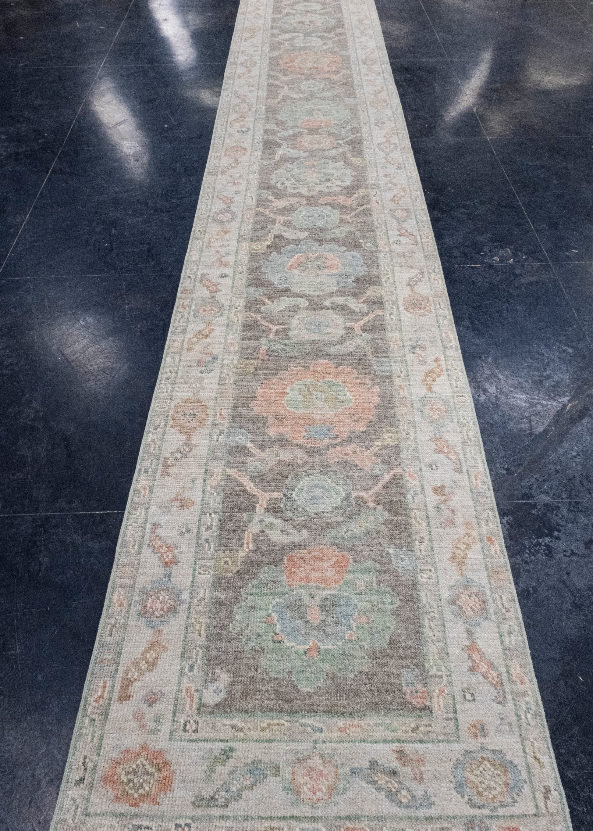 Turkish Oushak Runner Rug 2'10" x 22'5" #16219