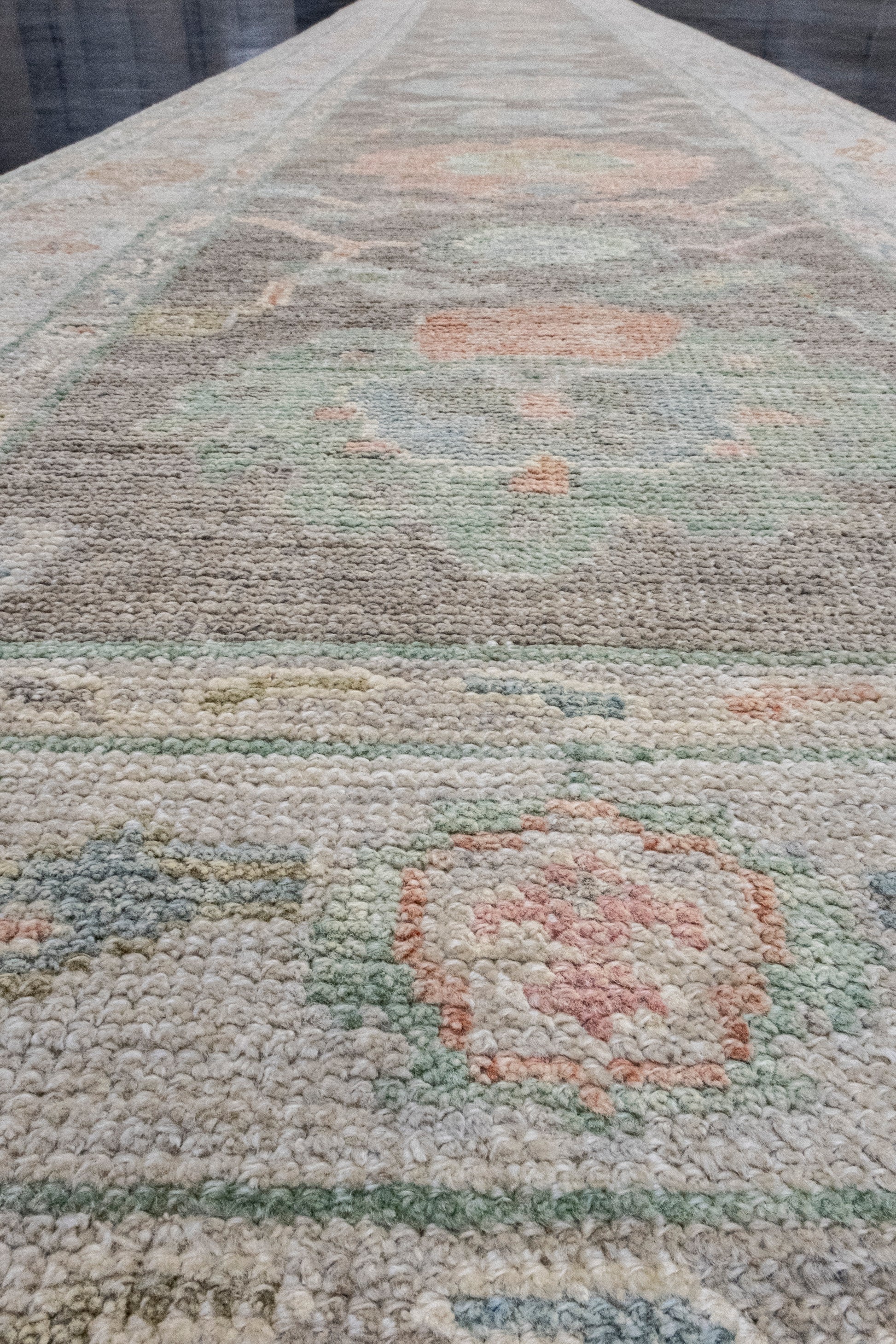Turkish Oushak Runner Rug 2'10" x 22'5" #16219