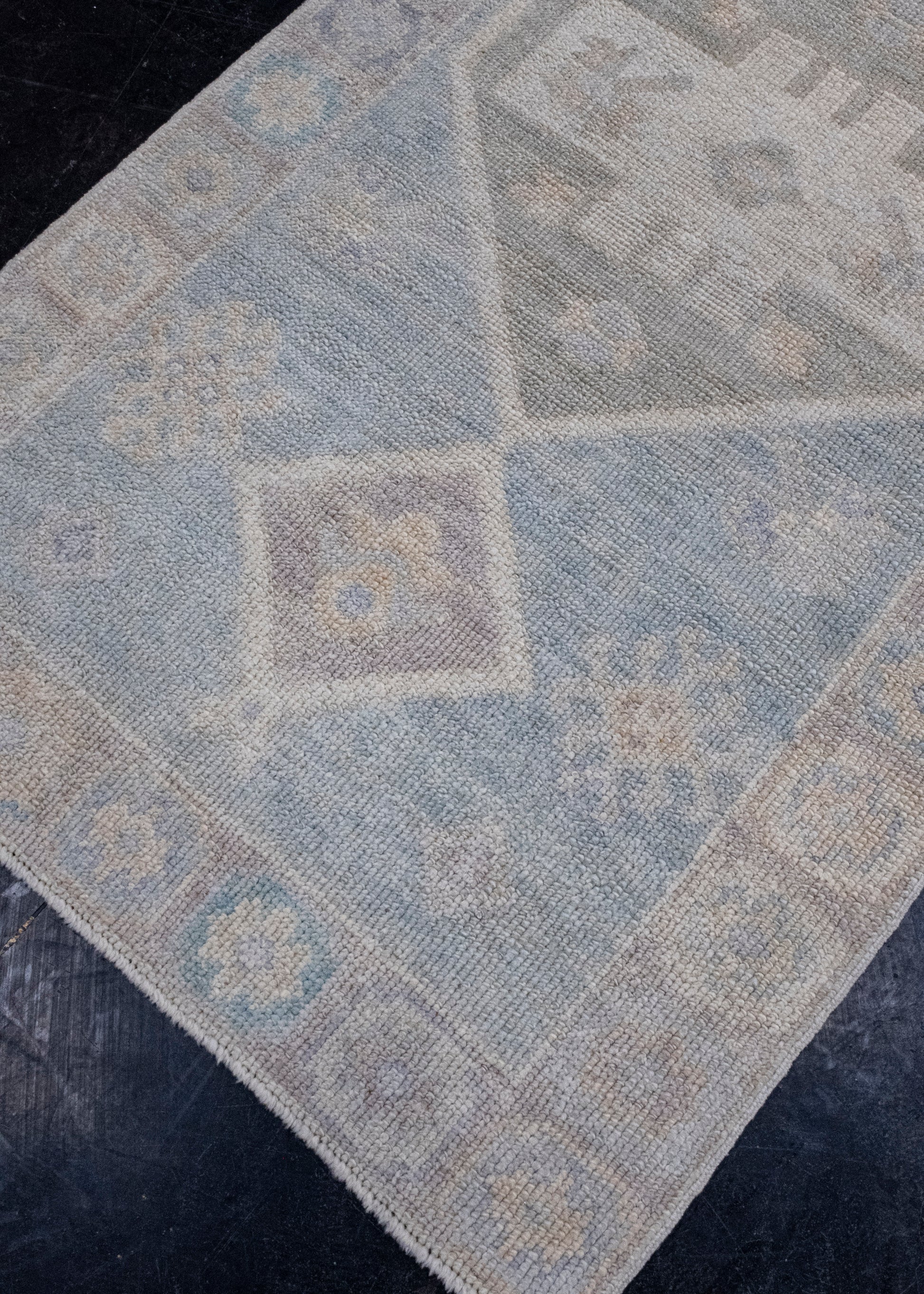 Turkish Oushak Runner Rug 3' x 16'2" #16559