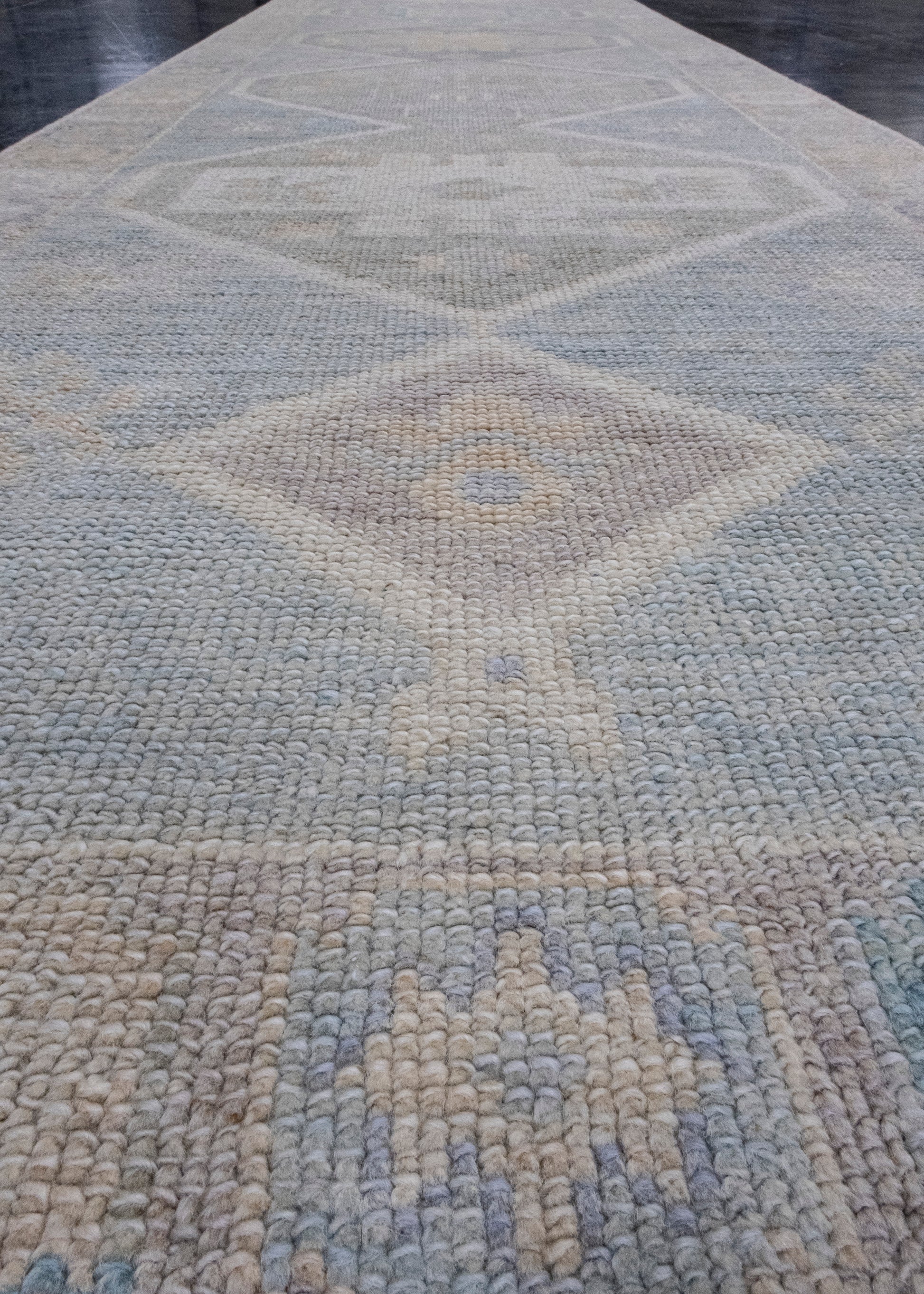 Turkish Oushak Runner Rug 3' x 16'2" #16559