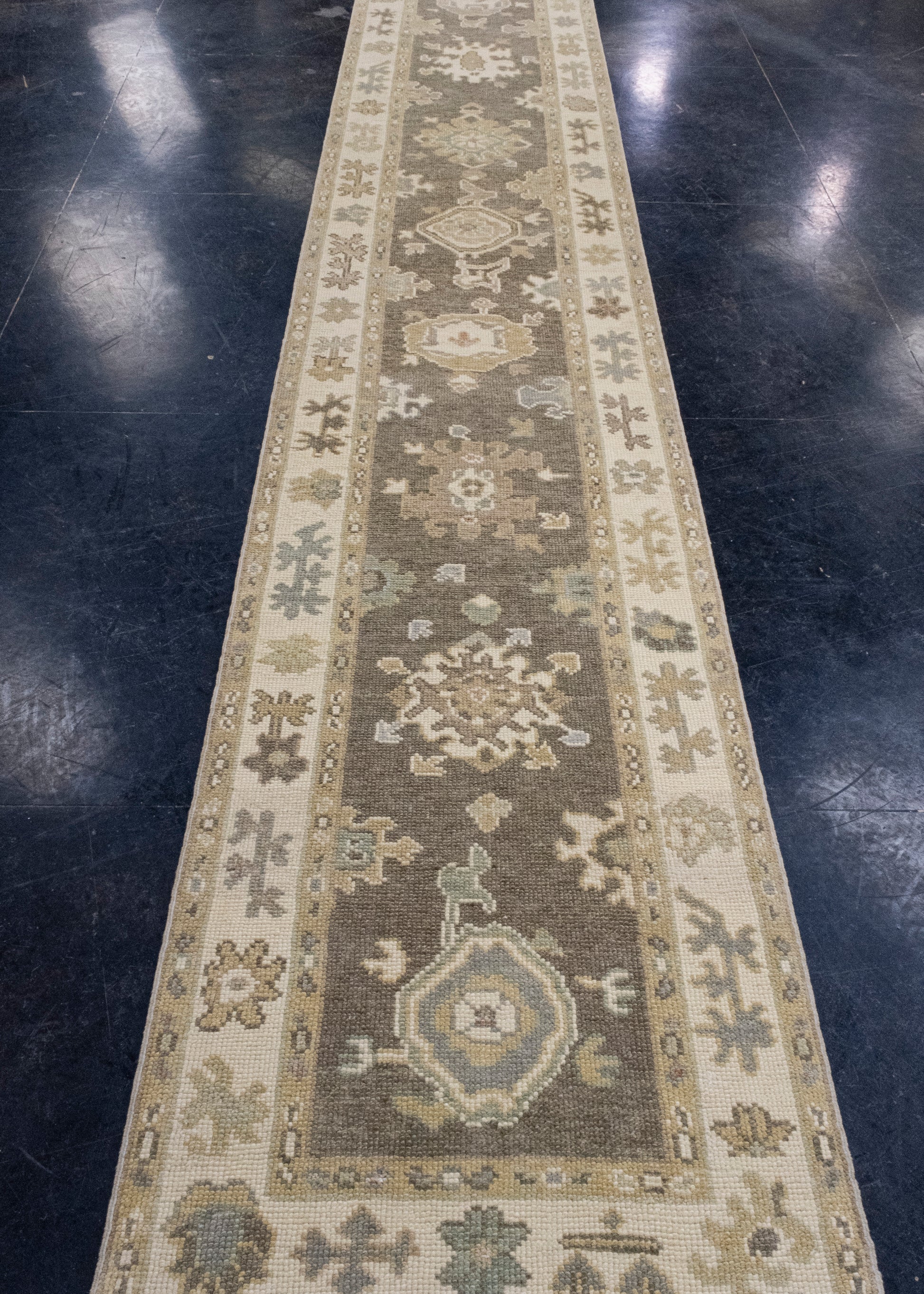 Turkish Oushak Runner Rug 2'6" x 16'2" #16675