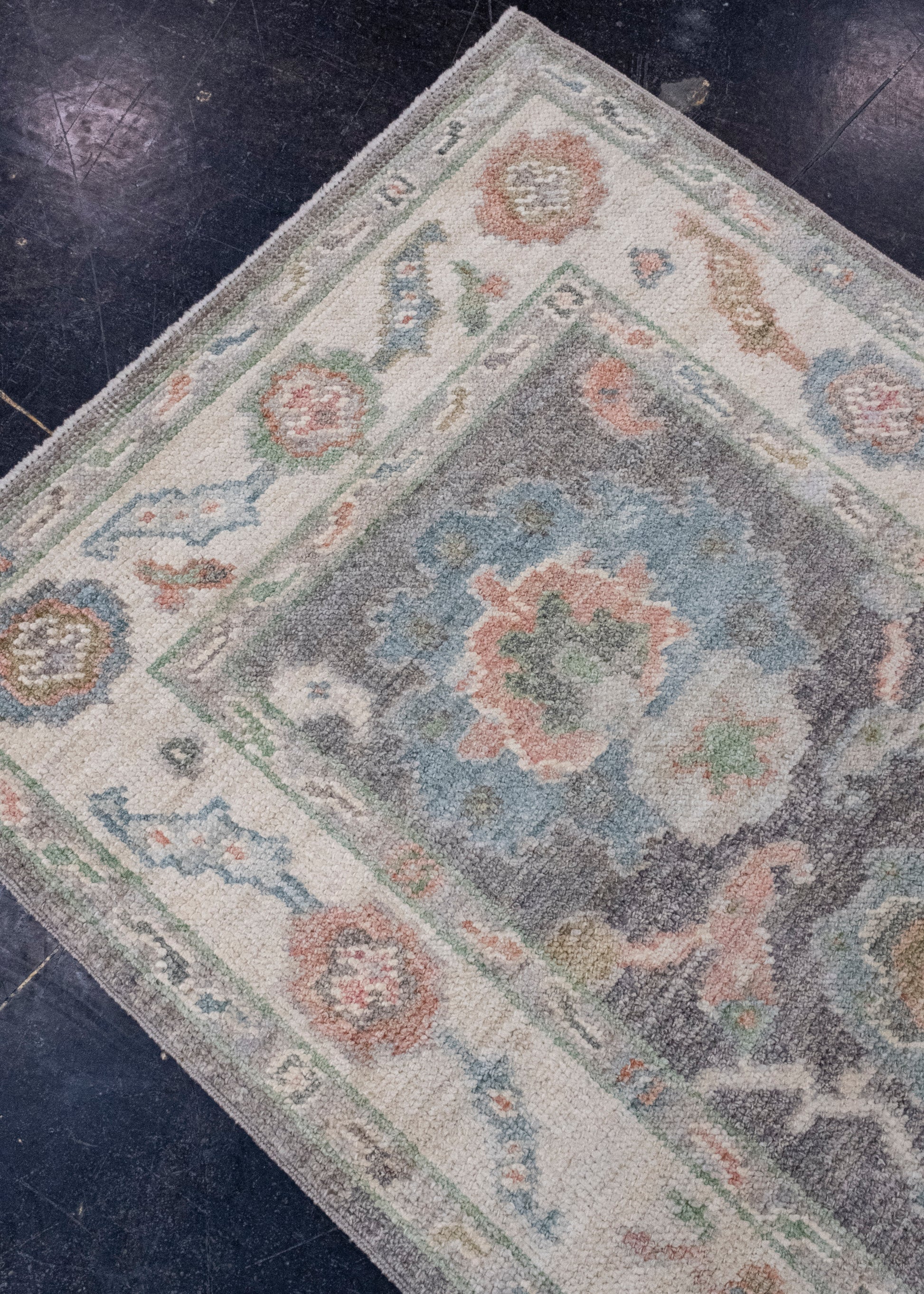Turkish Oushak Runner Rug 2'8" x 14'3" #16339