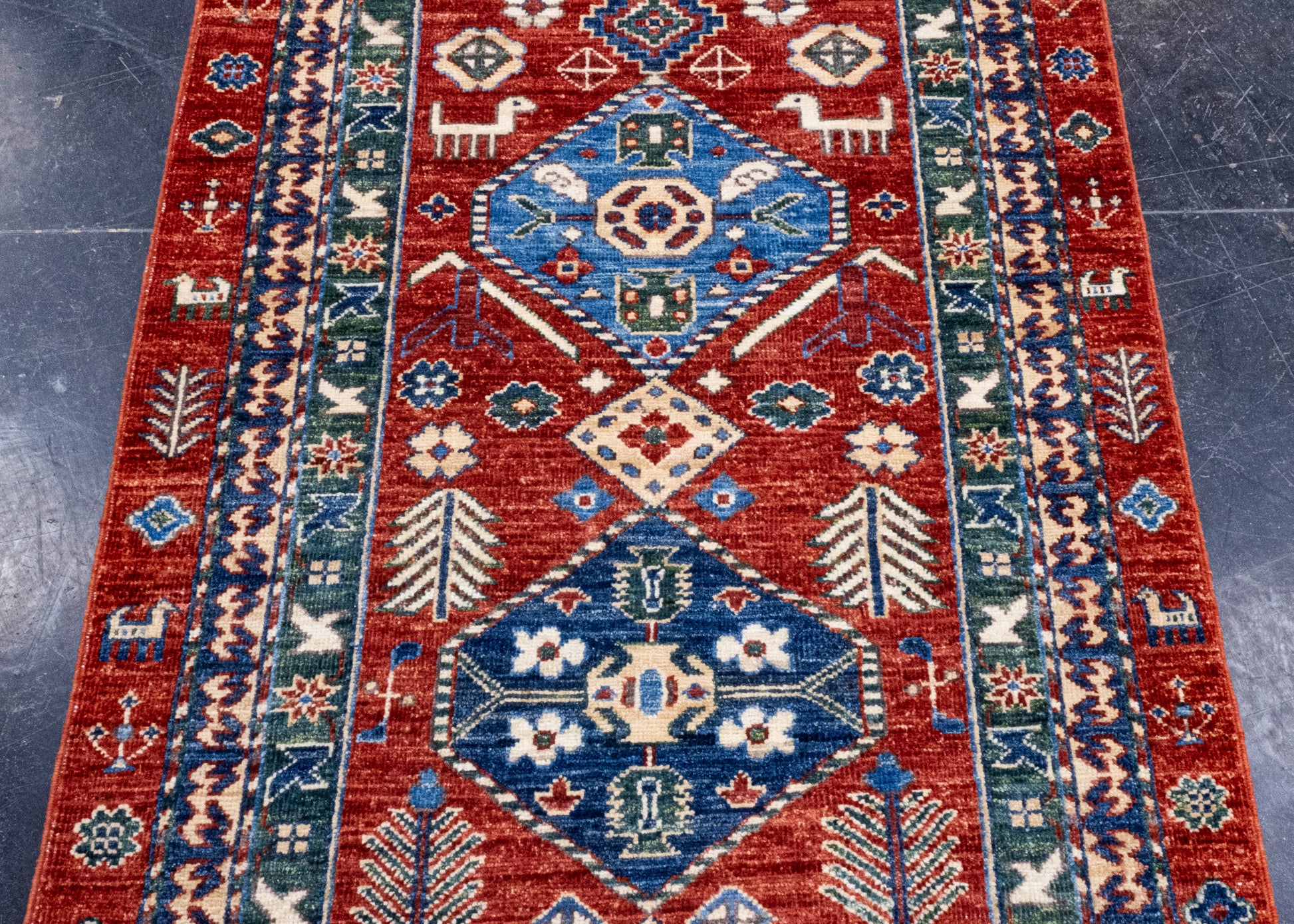 Oriental Hand Knotted Runner Rug 2'8" x 13'8" #AR-9004