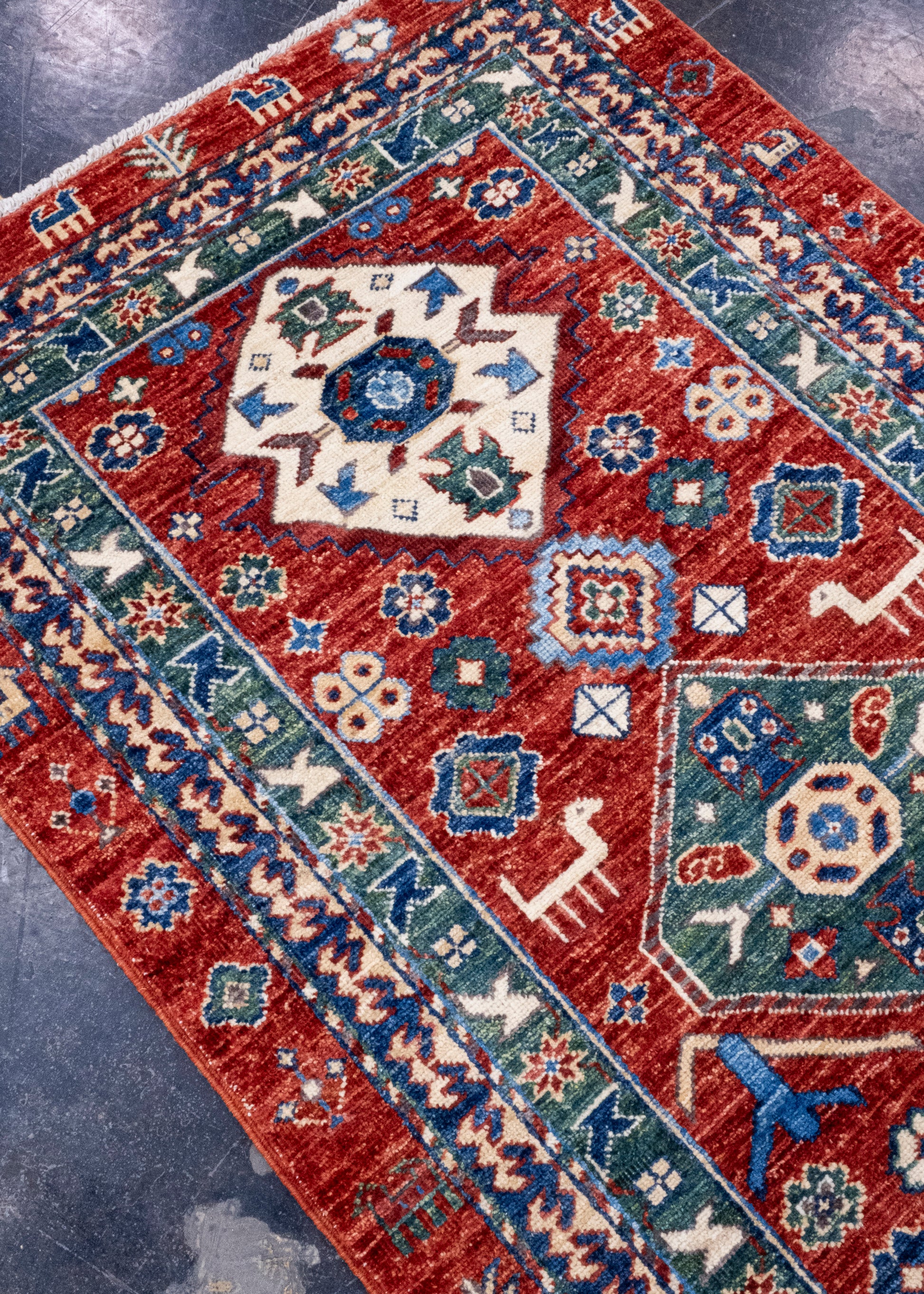 Oriental Hand Knotted Runner Rug 2'8" x 13'8" #AR-9004