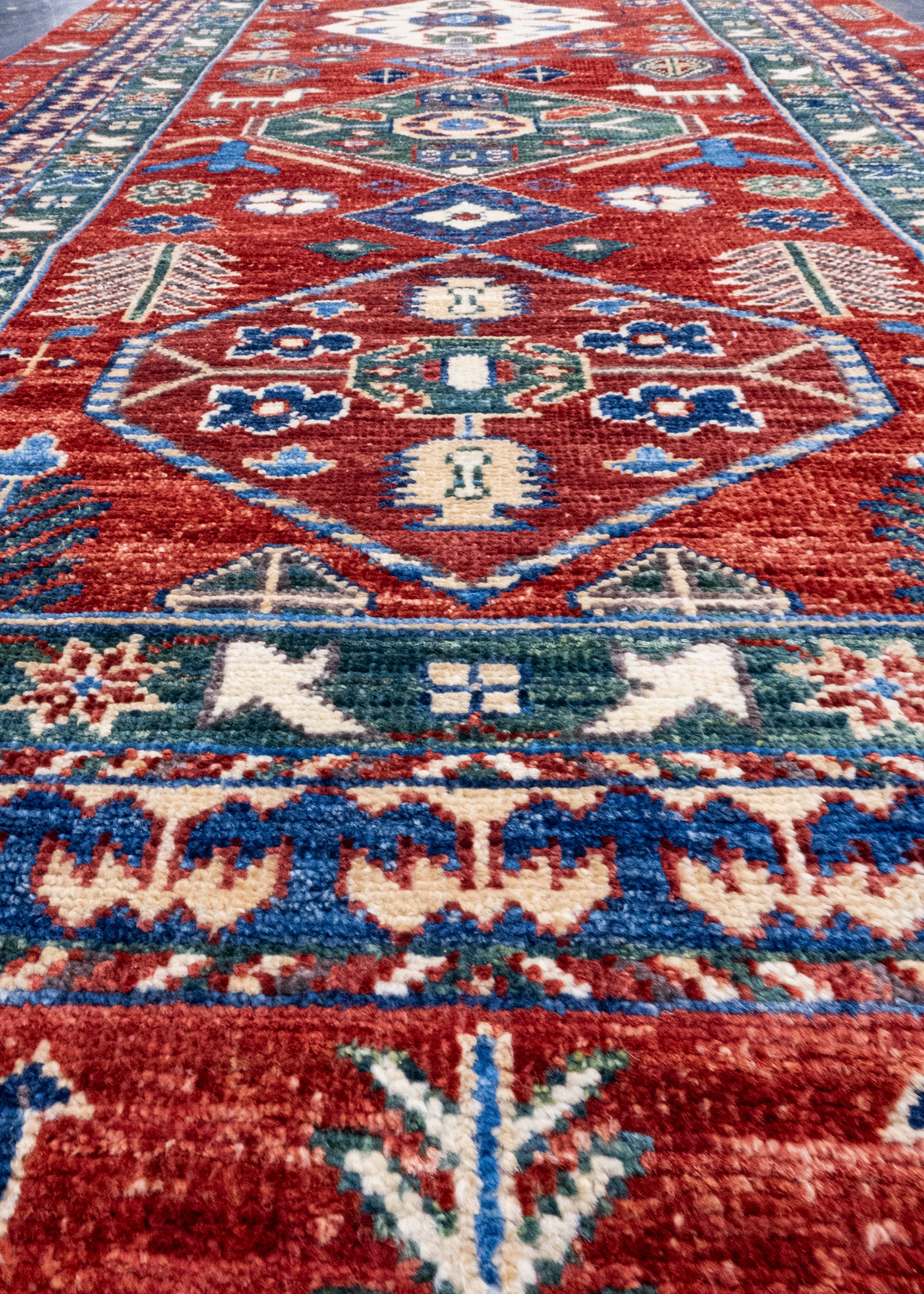 Oriental Hand Knotted Runner Rug 2'8" x 13'8" #AR-9004