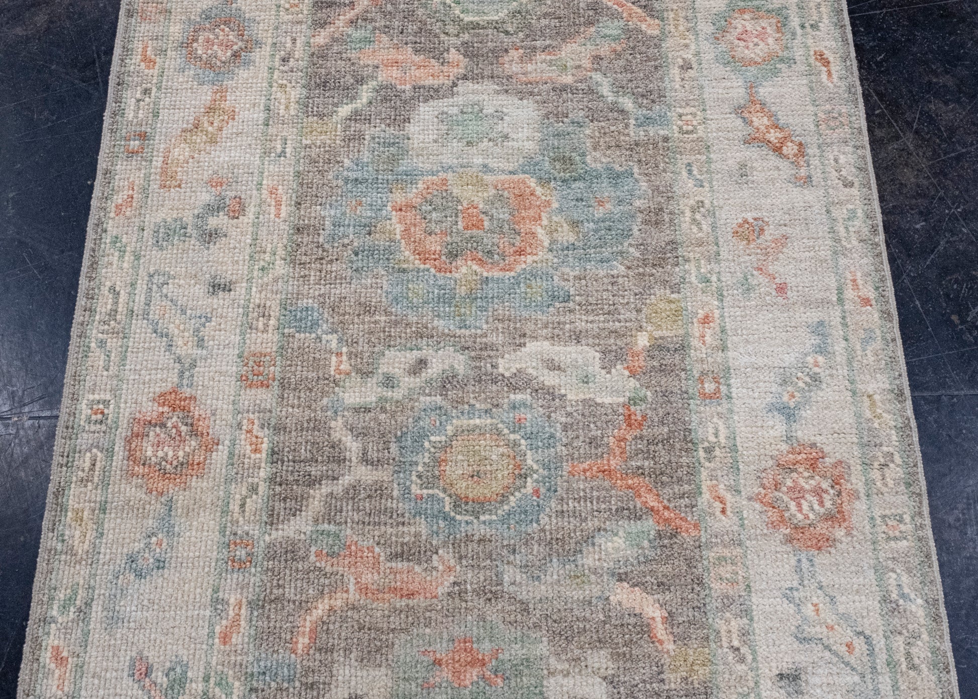 Turkish Oushak Runner Rug 2'9" x 12'5" #16202