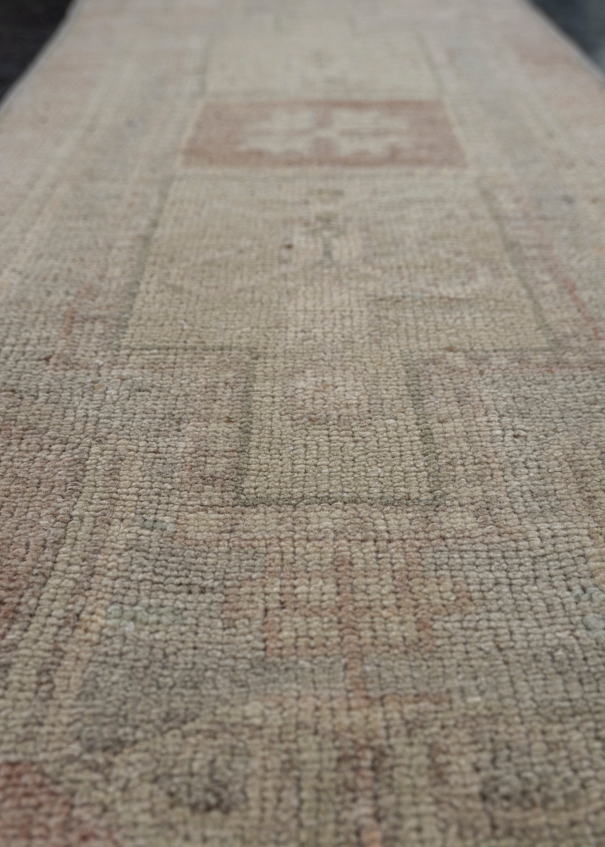 Oriental Hand Knotted Vintage Turkish Mini Rug 1'4" x 2'11" #10608