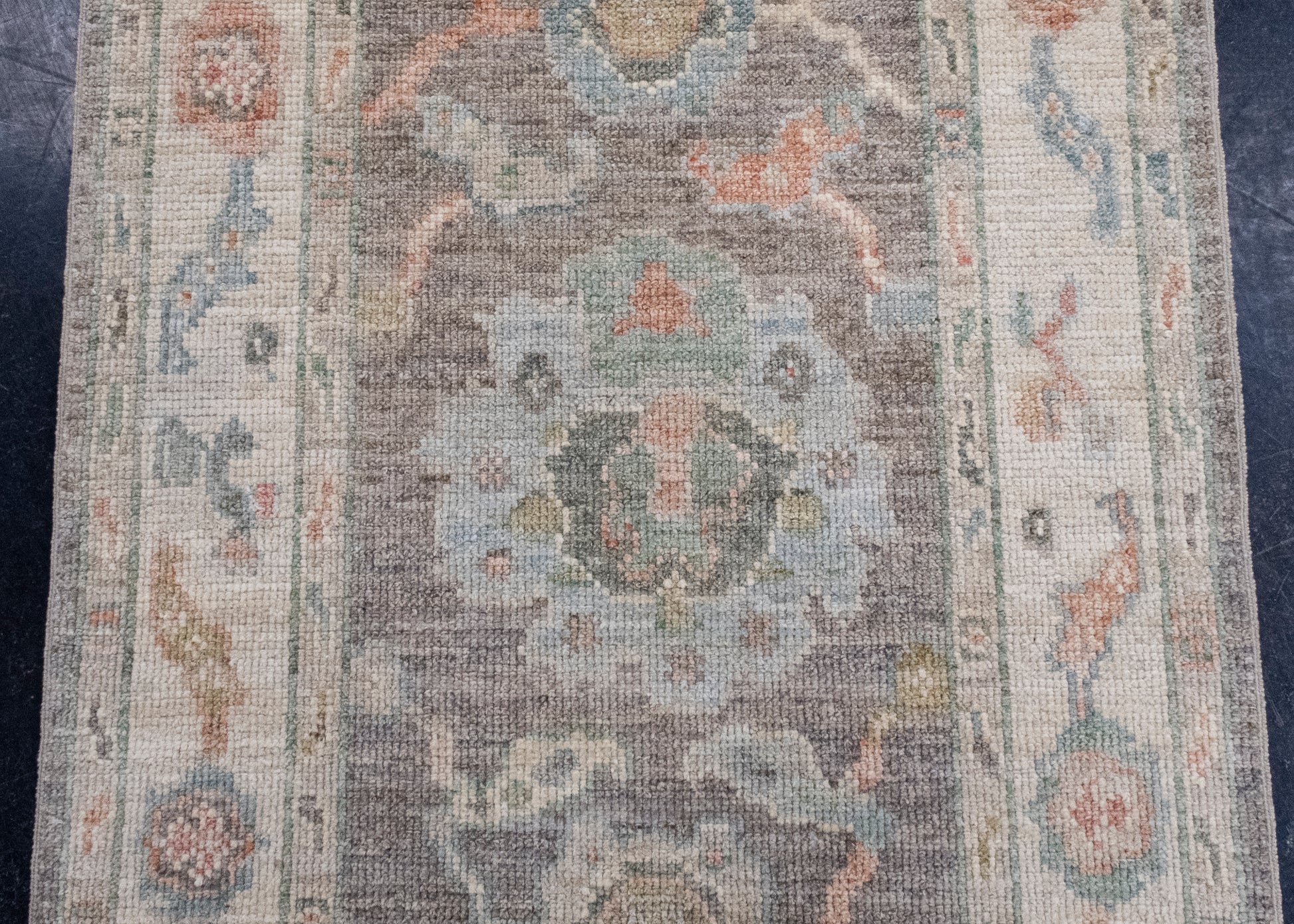 Turkish Oushak Runner Rug 2'9" x 12'6" #16011
