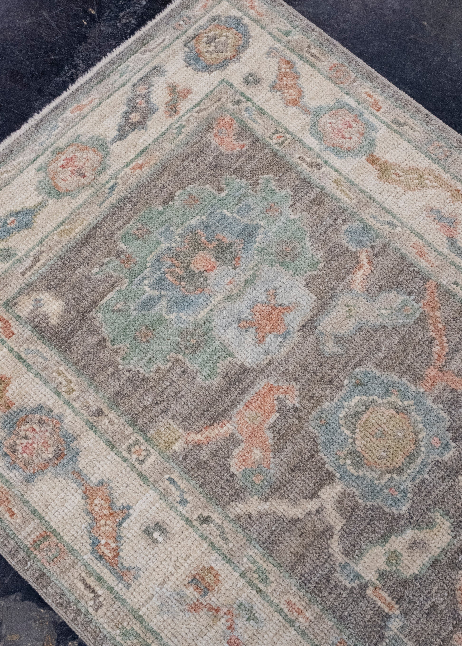 Turkish Oushak Runner Rug 2'9" x 12'6" #16011