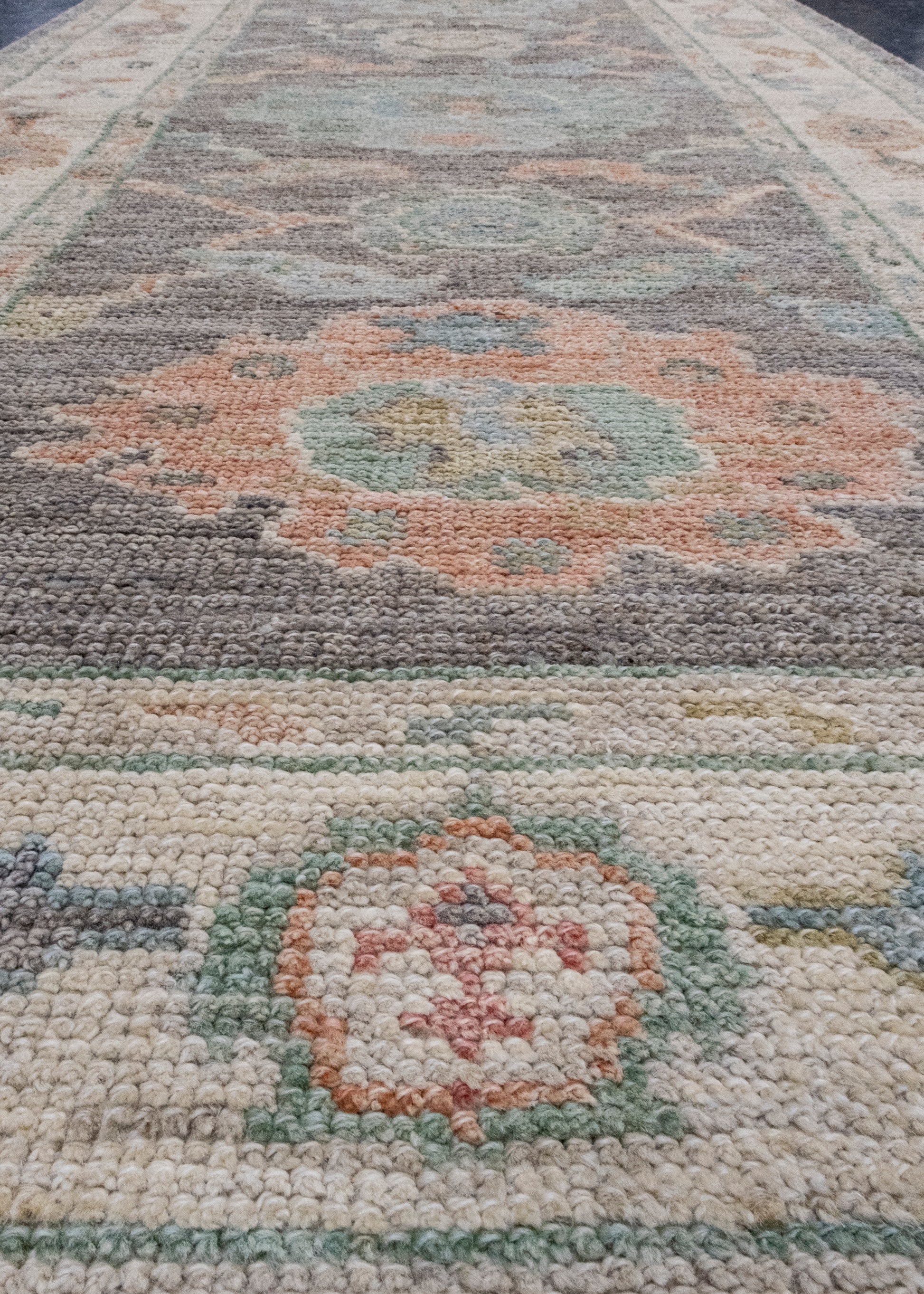 Turkish Oushak Runner Rug 2'9" x 12'6" #16011