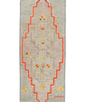 Oriental Hand Knotted Vintage Turkish Mini Rug 1'3" x 3' #10495