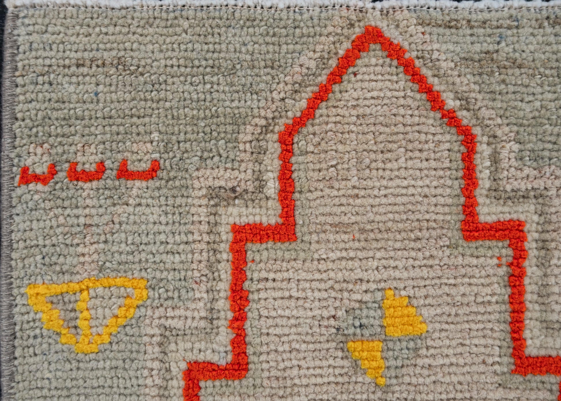 Oriental Hand Knotted Vintage Turkish Mini Rug 1'3" x 3' #10495