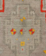 Oriental Hand Knotted Vintage Turkish Mini Rug 1'3" x 3' #10495