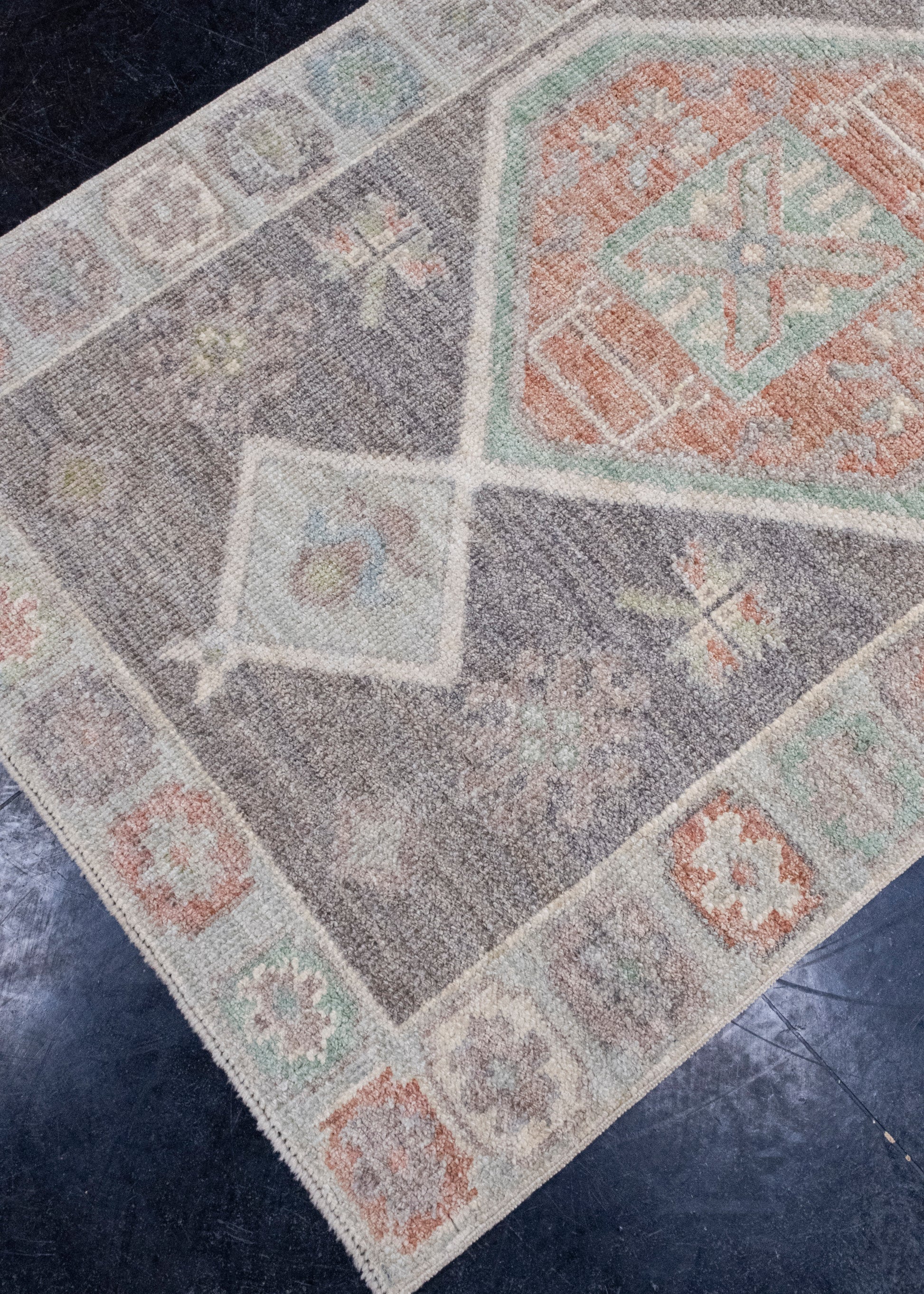 Turkish Oushak Runner Rug 2'11" x 13'9" #16416