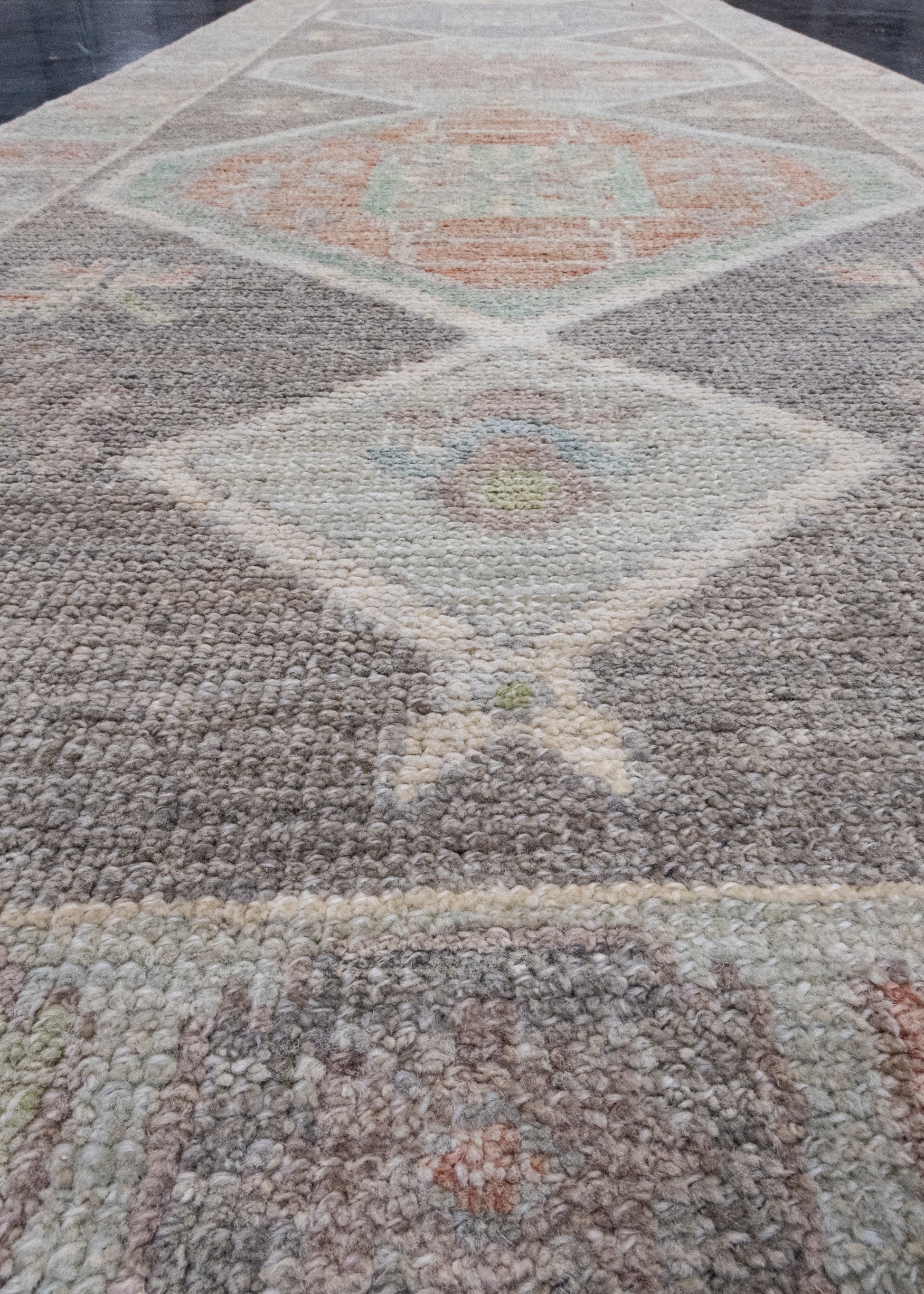 Turkish Oushak Runner Rug 2'11" x 13'9" #16416