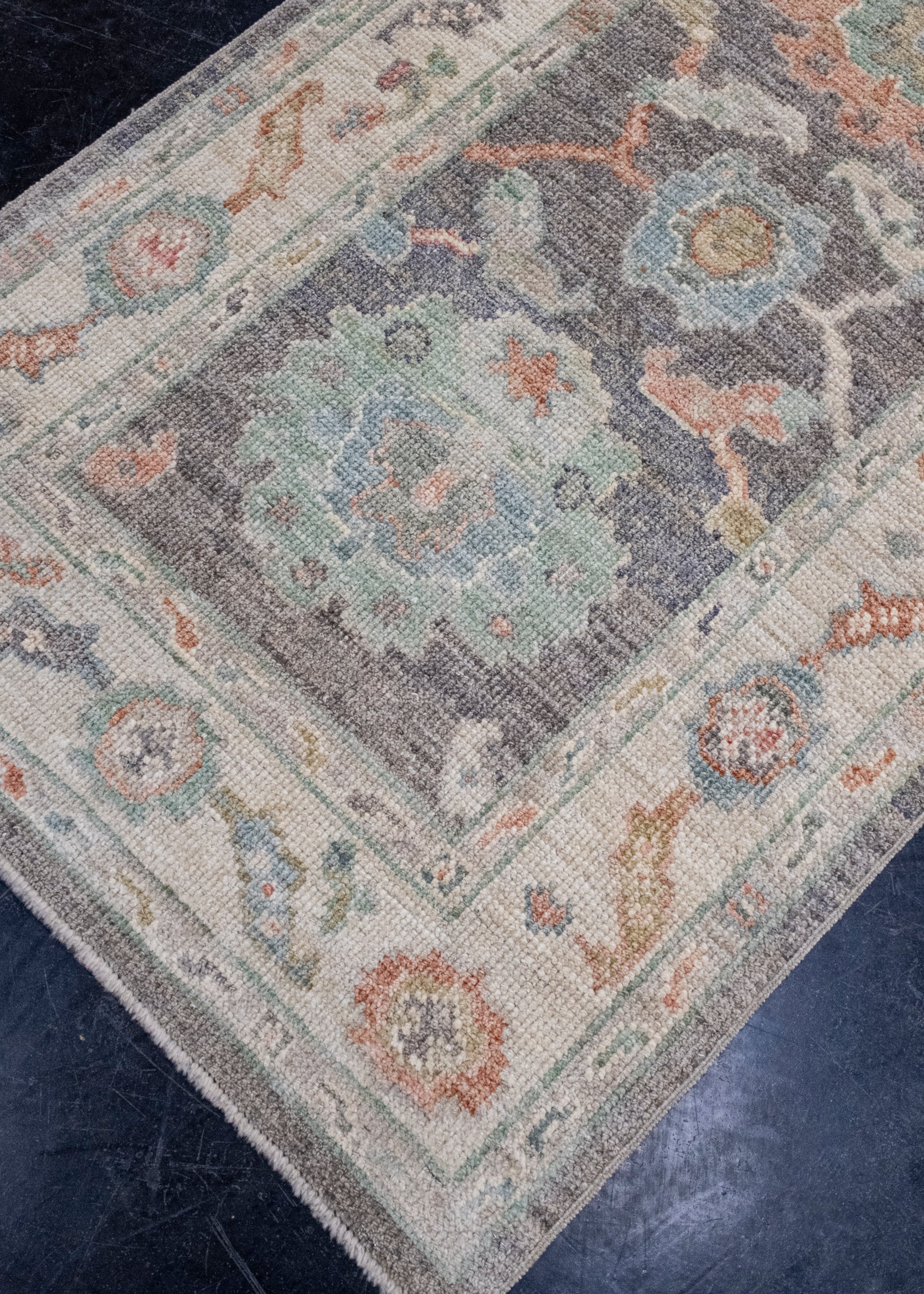 Turkish Oushak Runner Rug 2'10" x 12'4" #16019