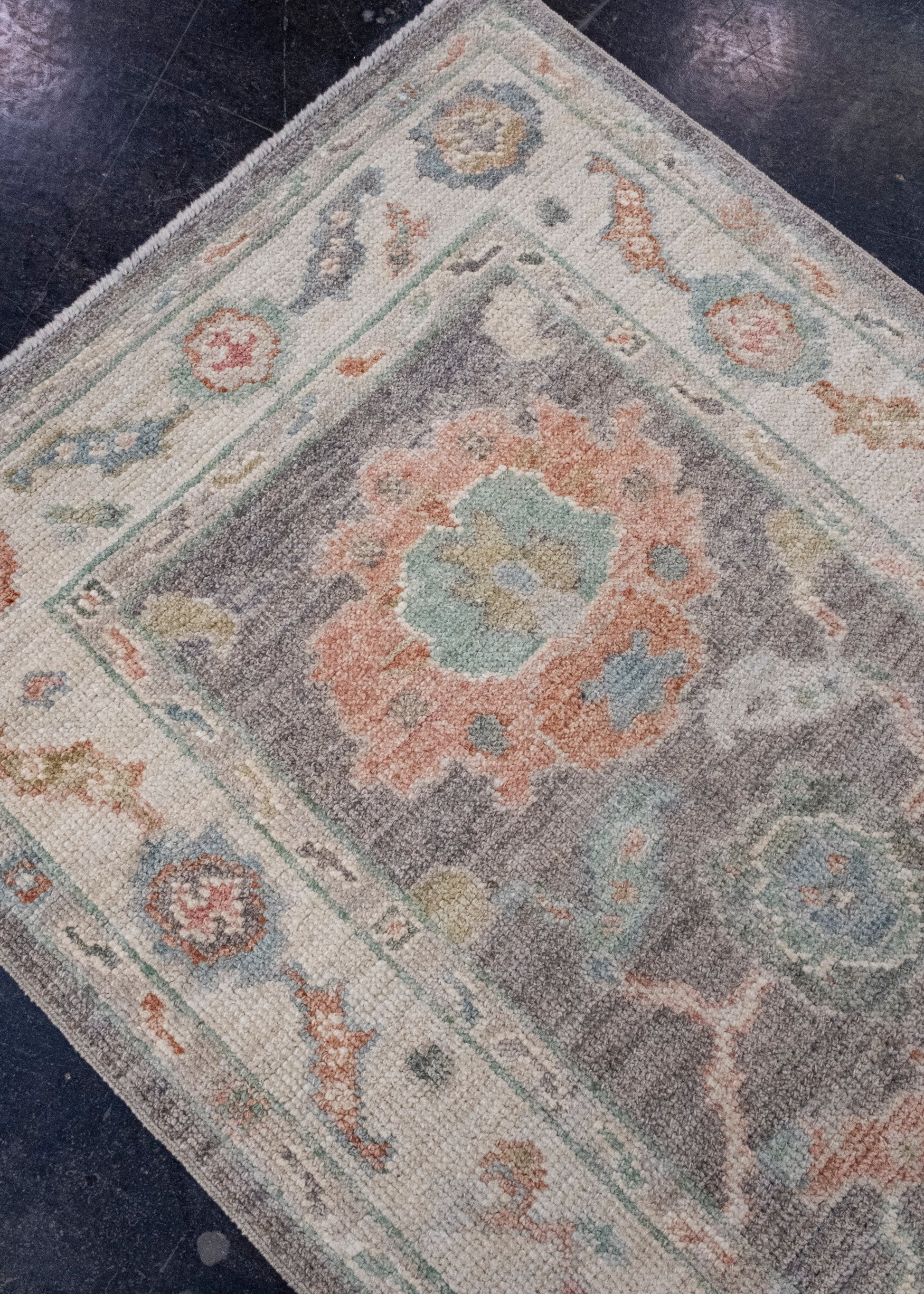Turkish Oushak Runner Rug 2'10" x 12'4" #16019