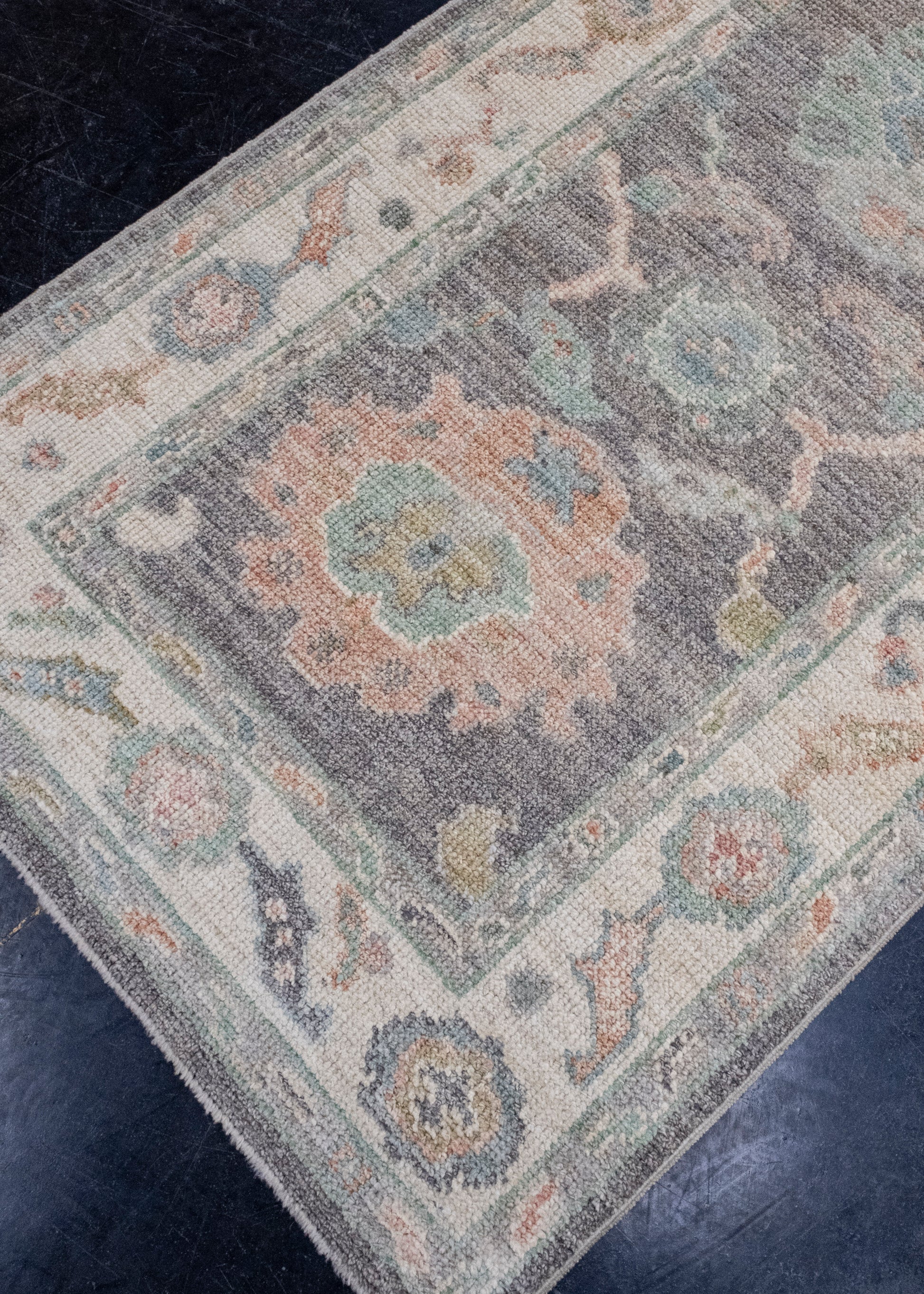Turkish Oushak Runner Rug 2'10" x 12'6" #16260