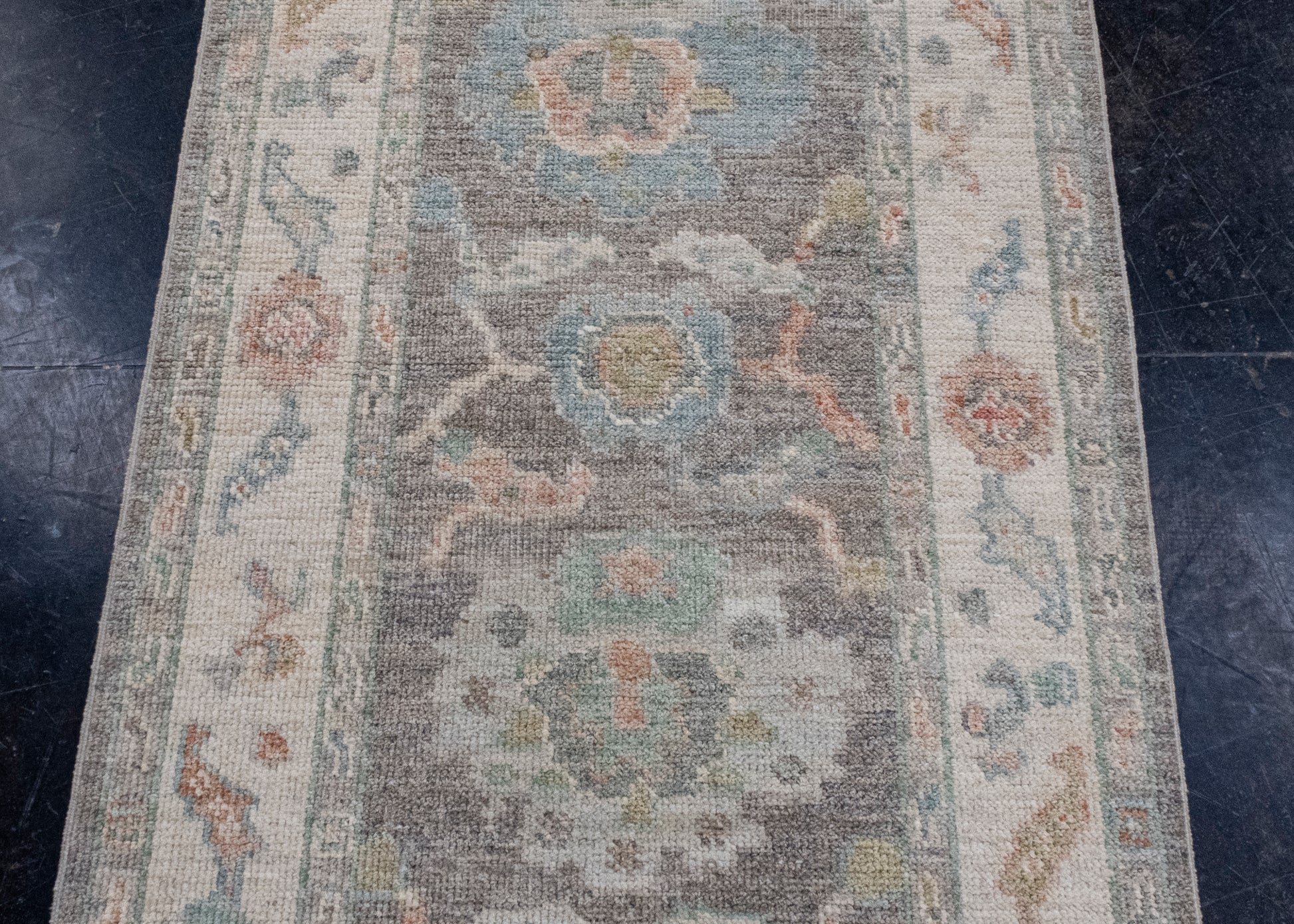 Turkish Oushak Runner Rug 2'10" x 12'6" #16260