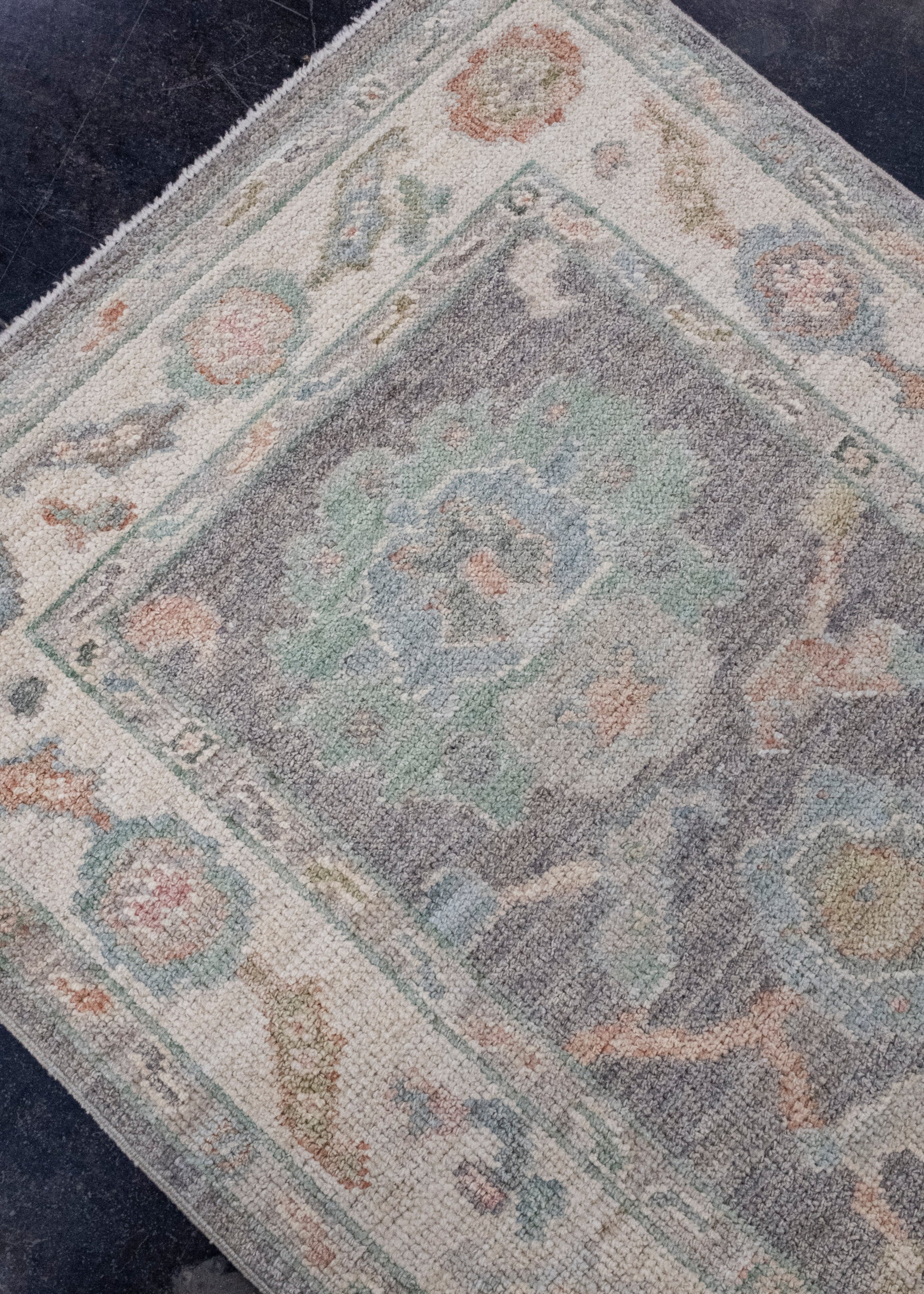 Turkish Oushak Runner Rug 2'10" x 12'6" #16260
