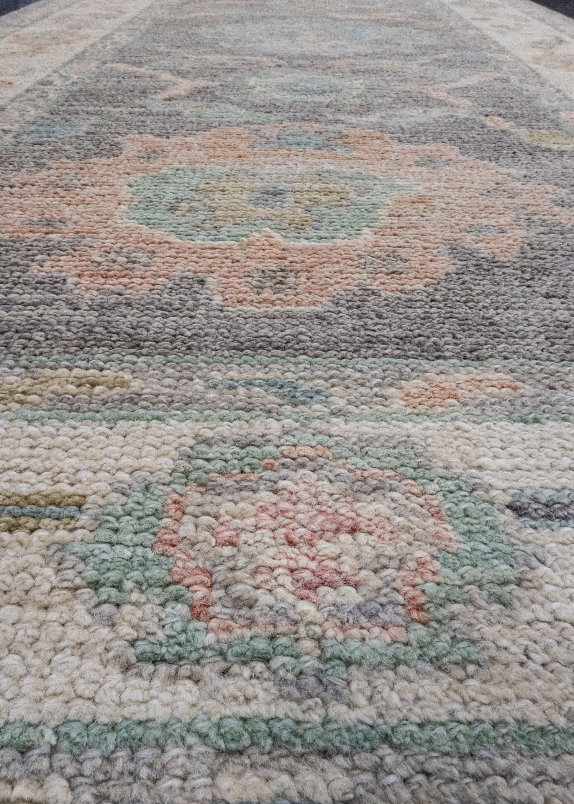 Turkish Oushak Runner Rug 2'10" x 12'6" #16260