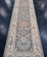 Turkish Oushak Runner Rug 2'10" x 12'4" #16008