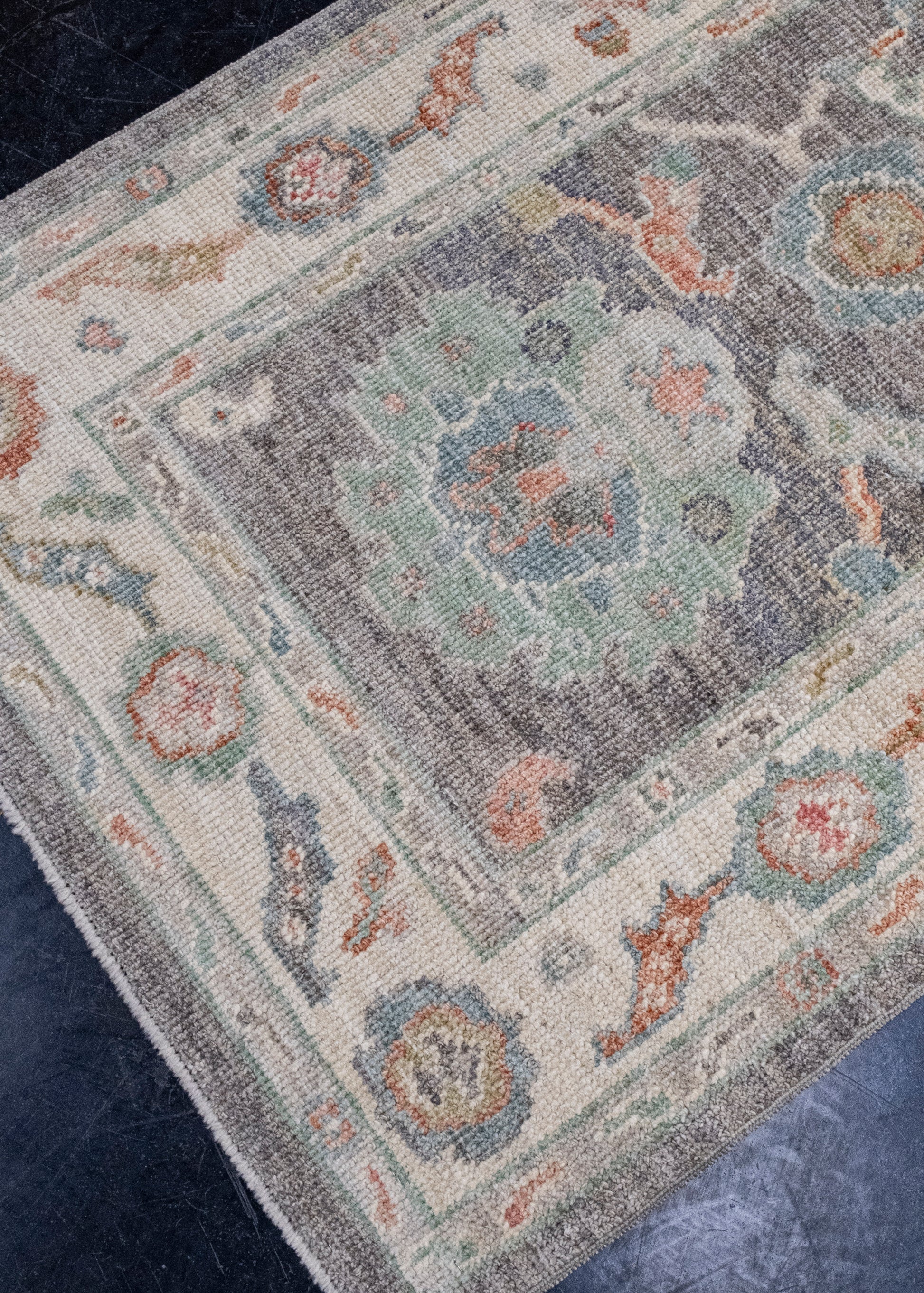 Turkish Oushak Runner Rug 2'10" x 12'4" #16008