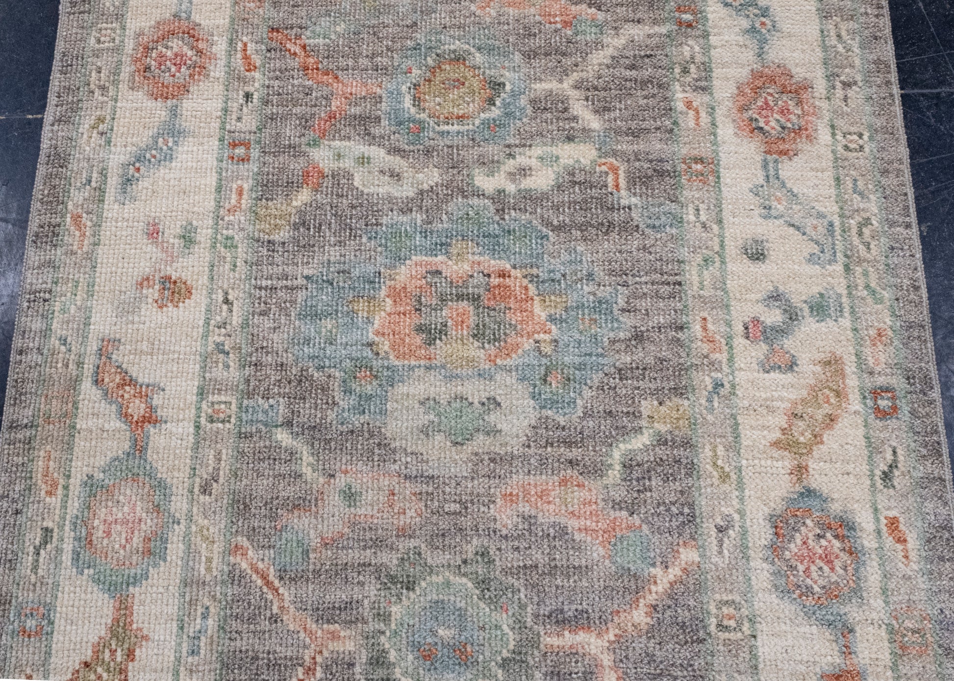 Turkish Oushak Runner Rug 2'10" x 12'4" #16008