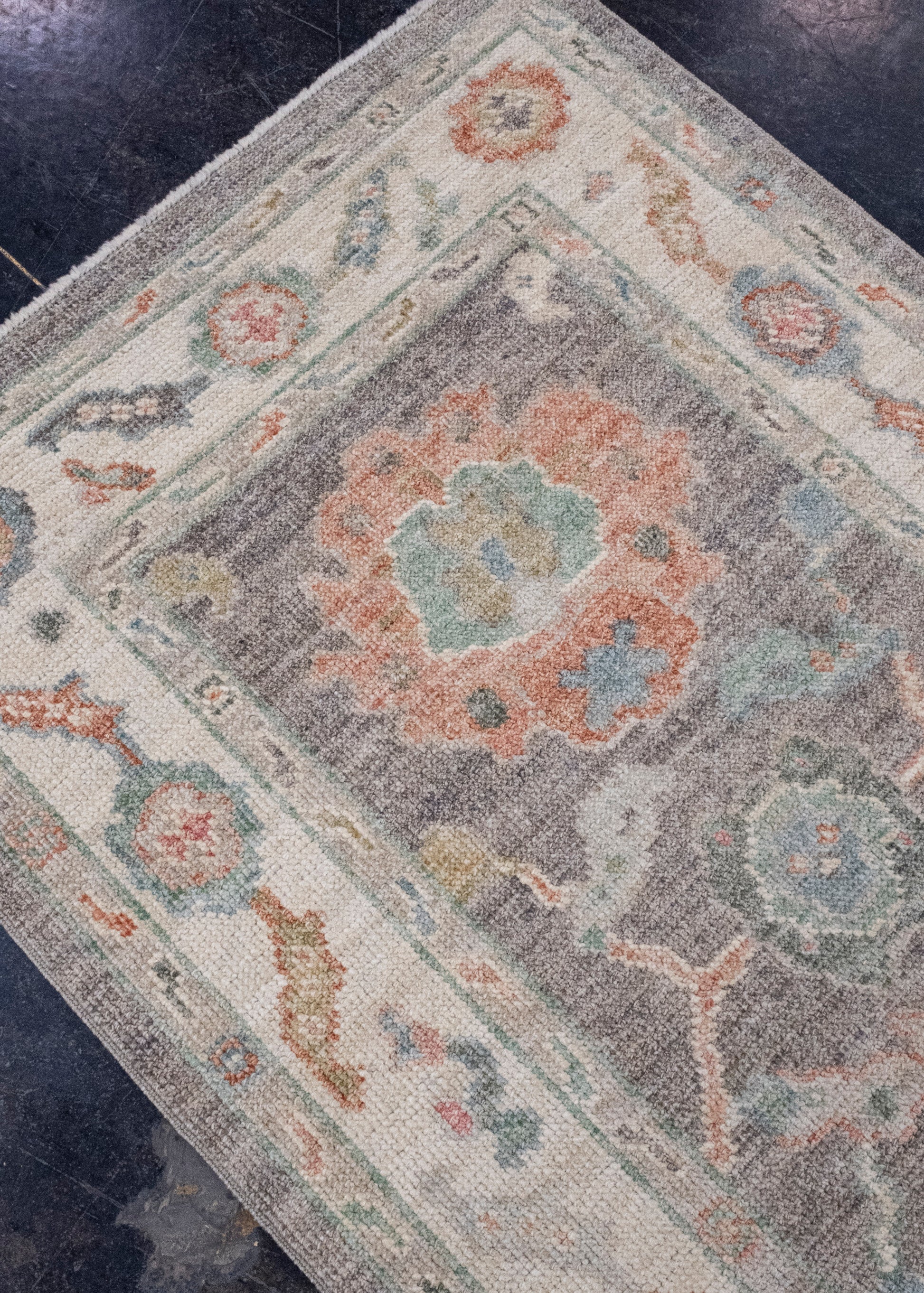 Turkish Oushak Runner Rug 2'10" x 12'4" #16008