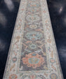 Turkish Oushak Runner Rug 2'9" x 12'6" #16012