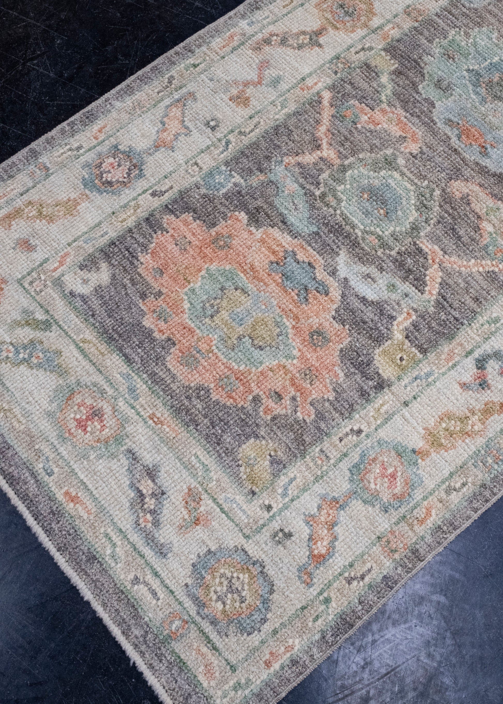 Turkish Oushak Runner Rug 2'9" x 12'6" #16012