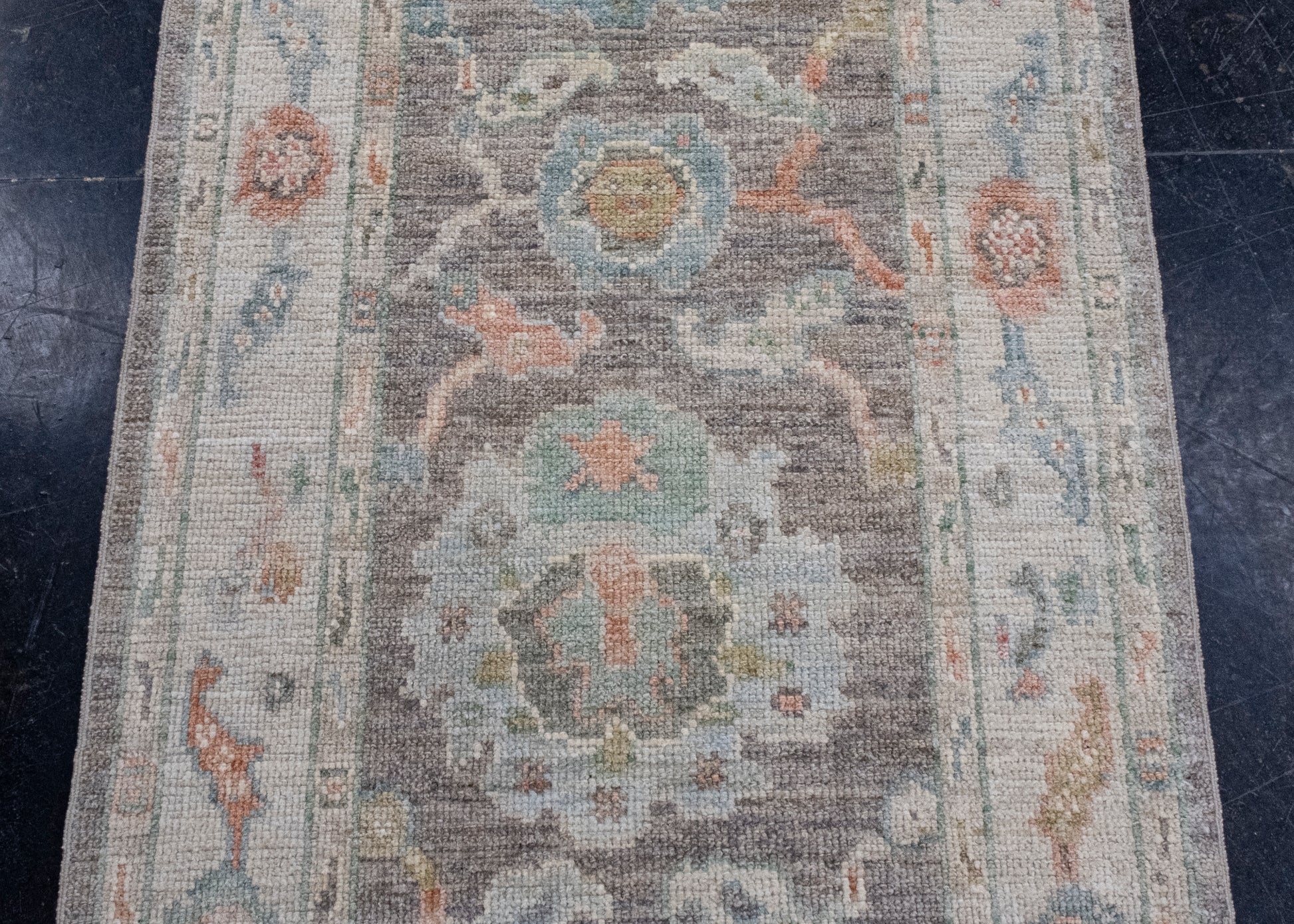 Turkish Oushak Runner Rug 2'9" x 12'6" #16012