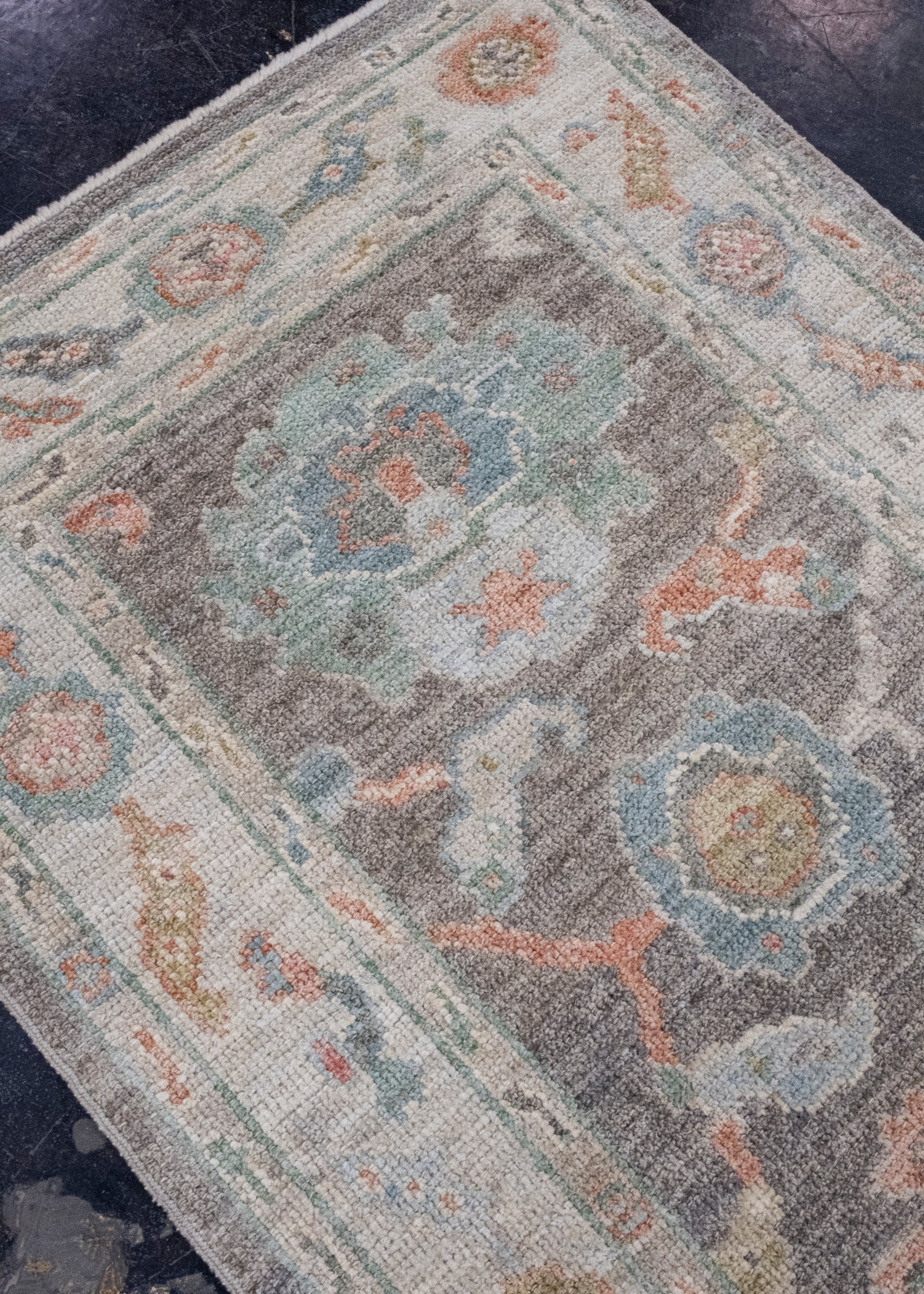 Turkish Oushak Runner Rug 2'9" x 12'6" #16012