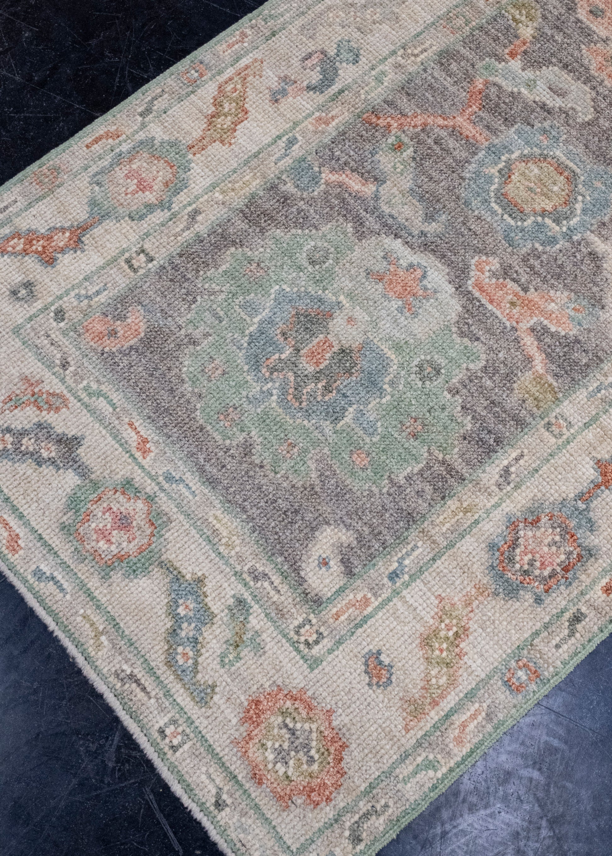 Turkish Oushak Runner Rug 2'8" x 12'1" #16252