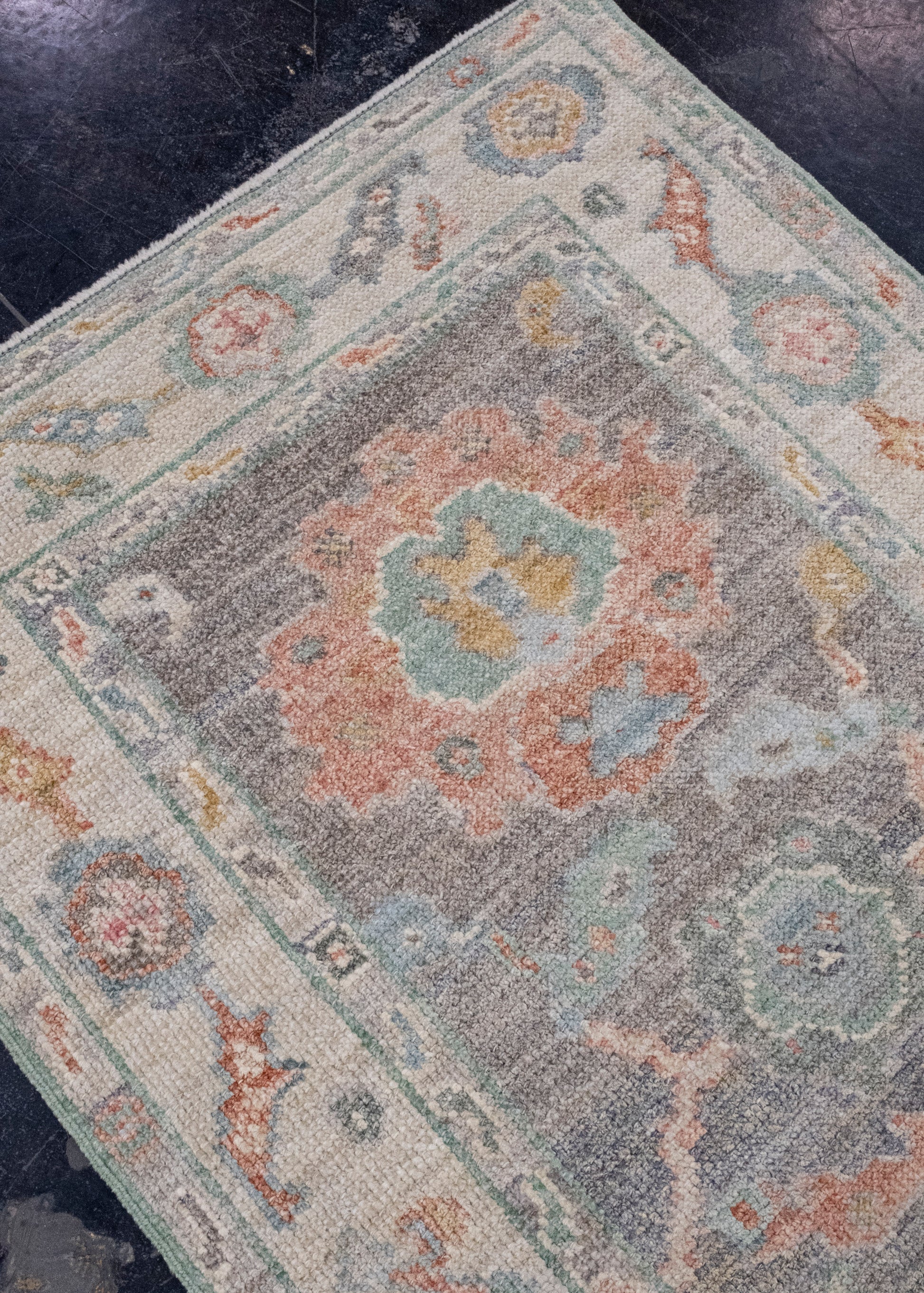 Turkish Oushak Runner Rug 2'8" x 12'1" #16252
