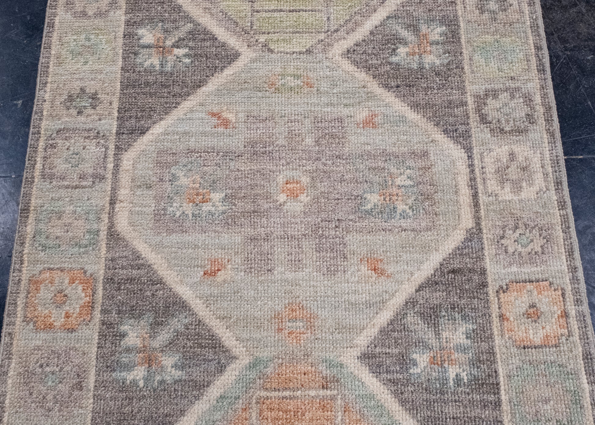 Turkish Oushak Runner Rug 2'11" x 10'4" #16359