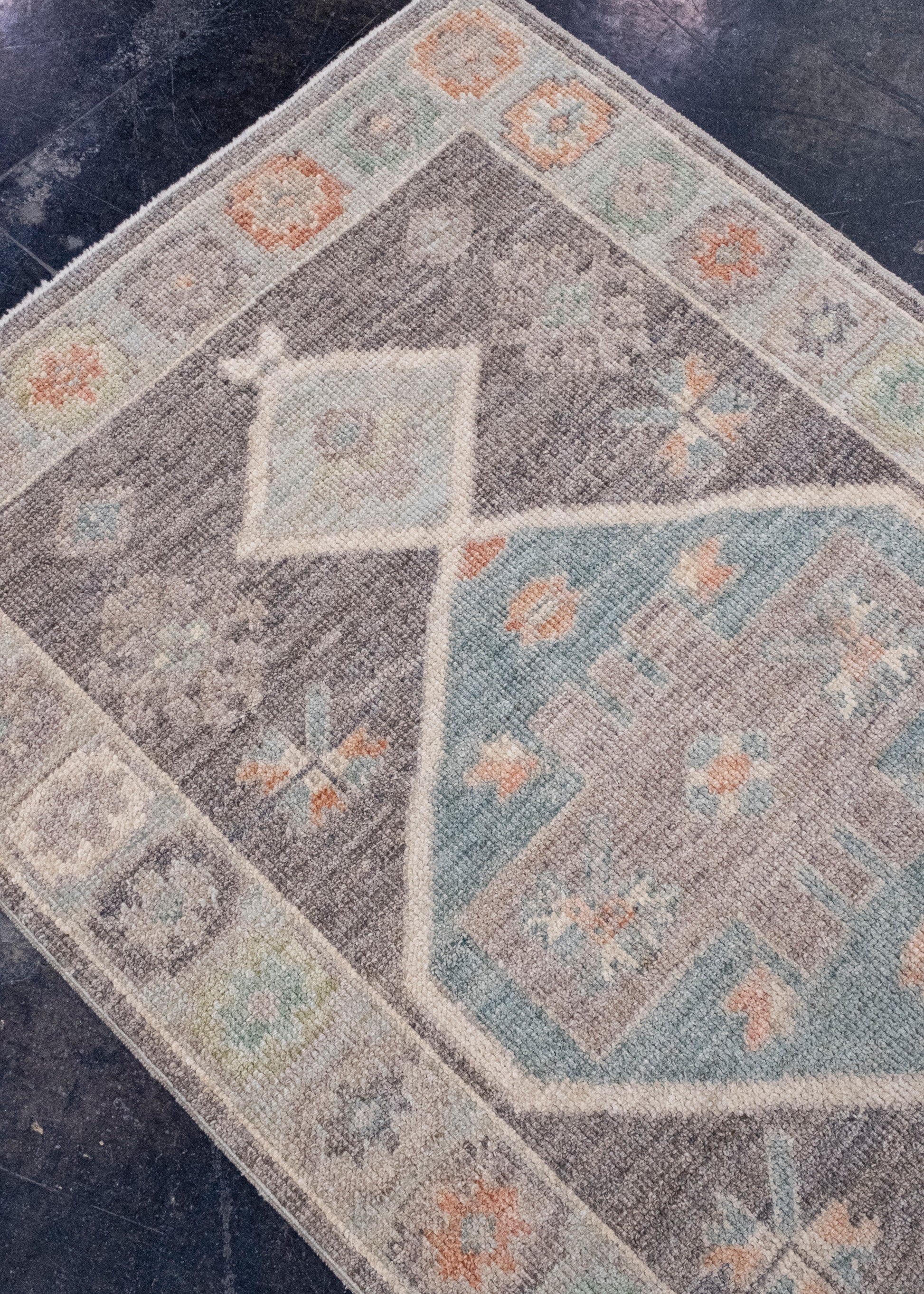 Turkish Oushak Runner Rug 2'11" x 10'4" #16359