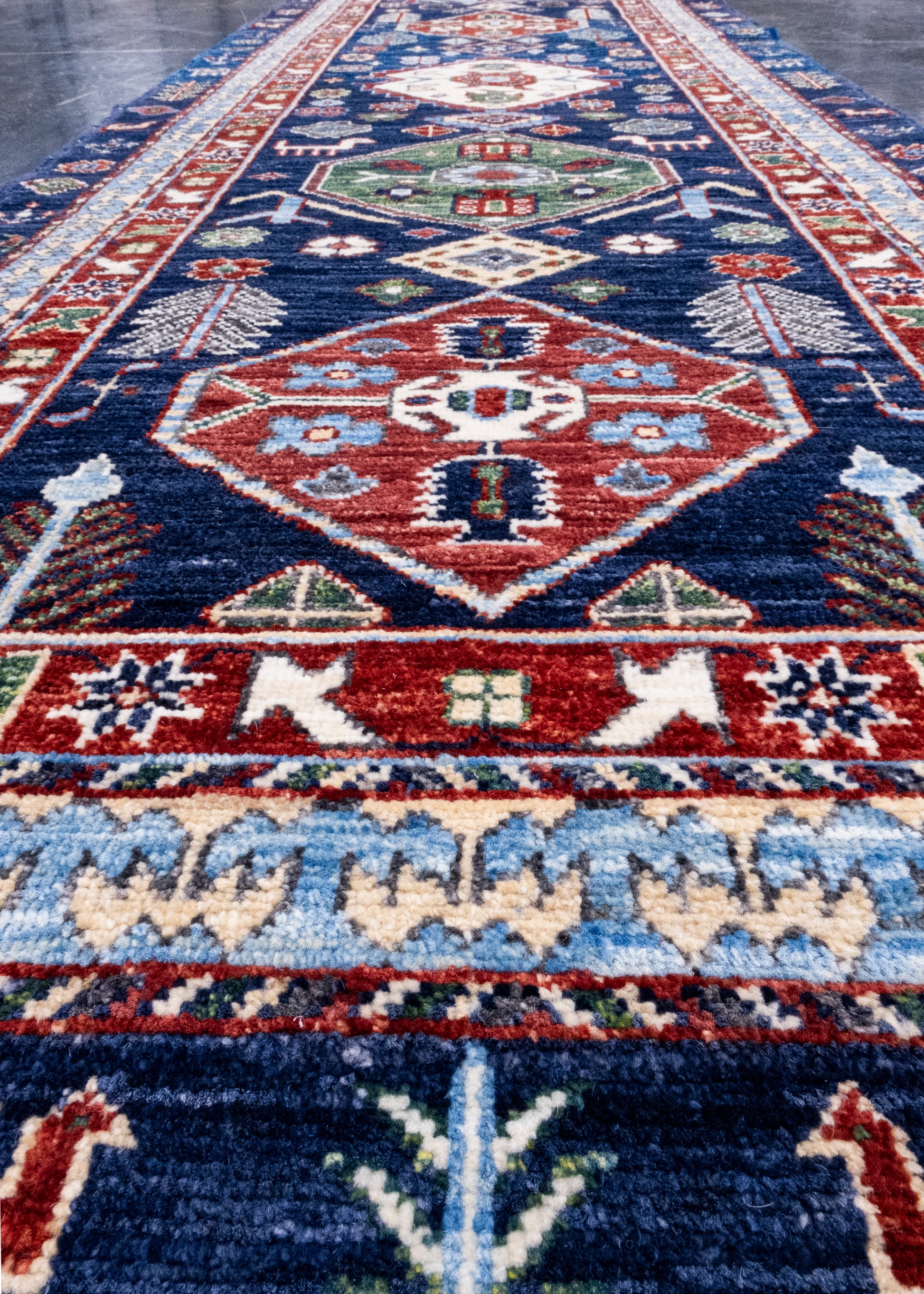 Oriental Hand Knotted Runner Rug 2'8" x 10'1" #AR-9006