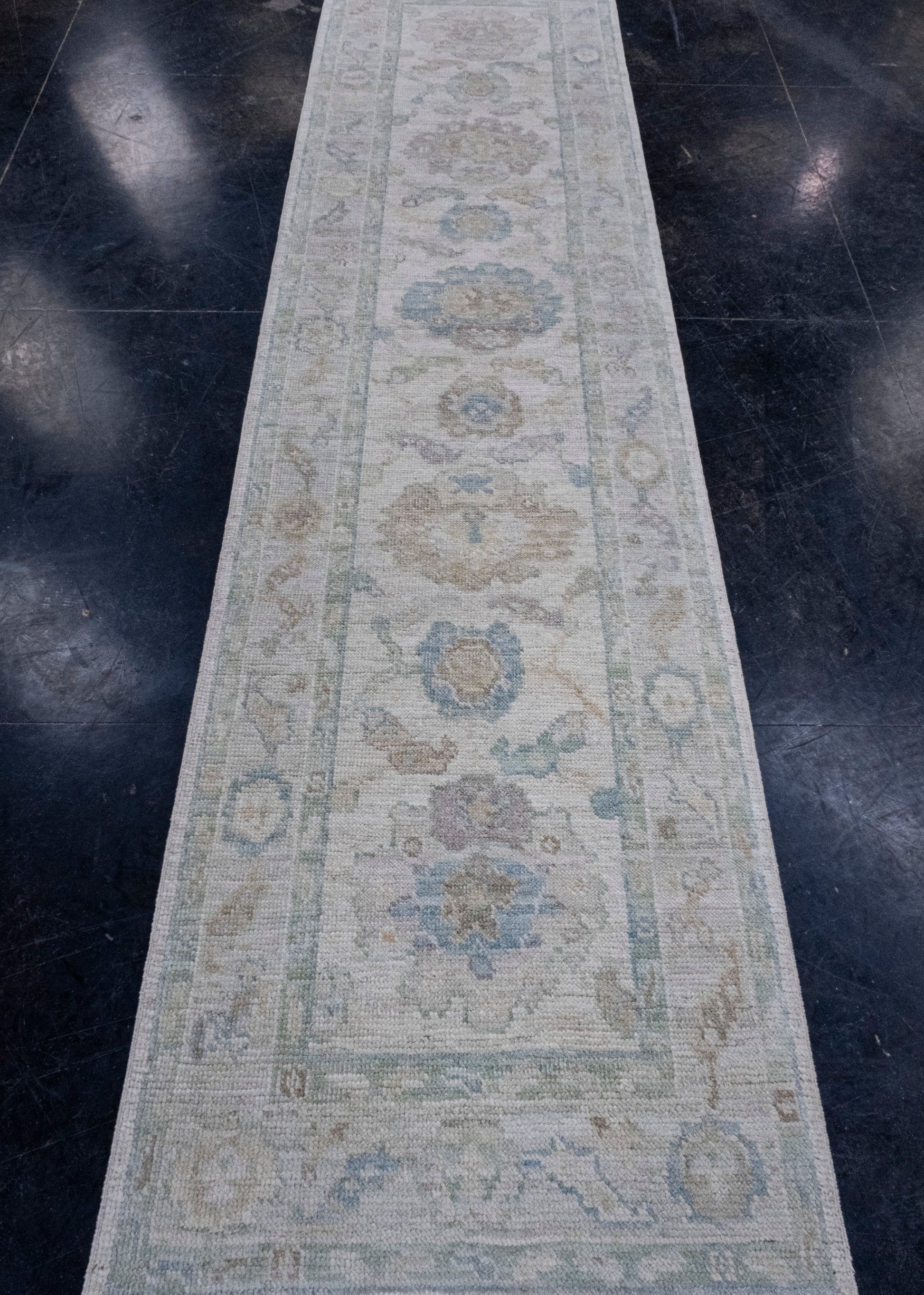 Turkish Oushak Runner Rug 2'7" x 10'3" #16305