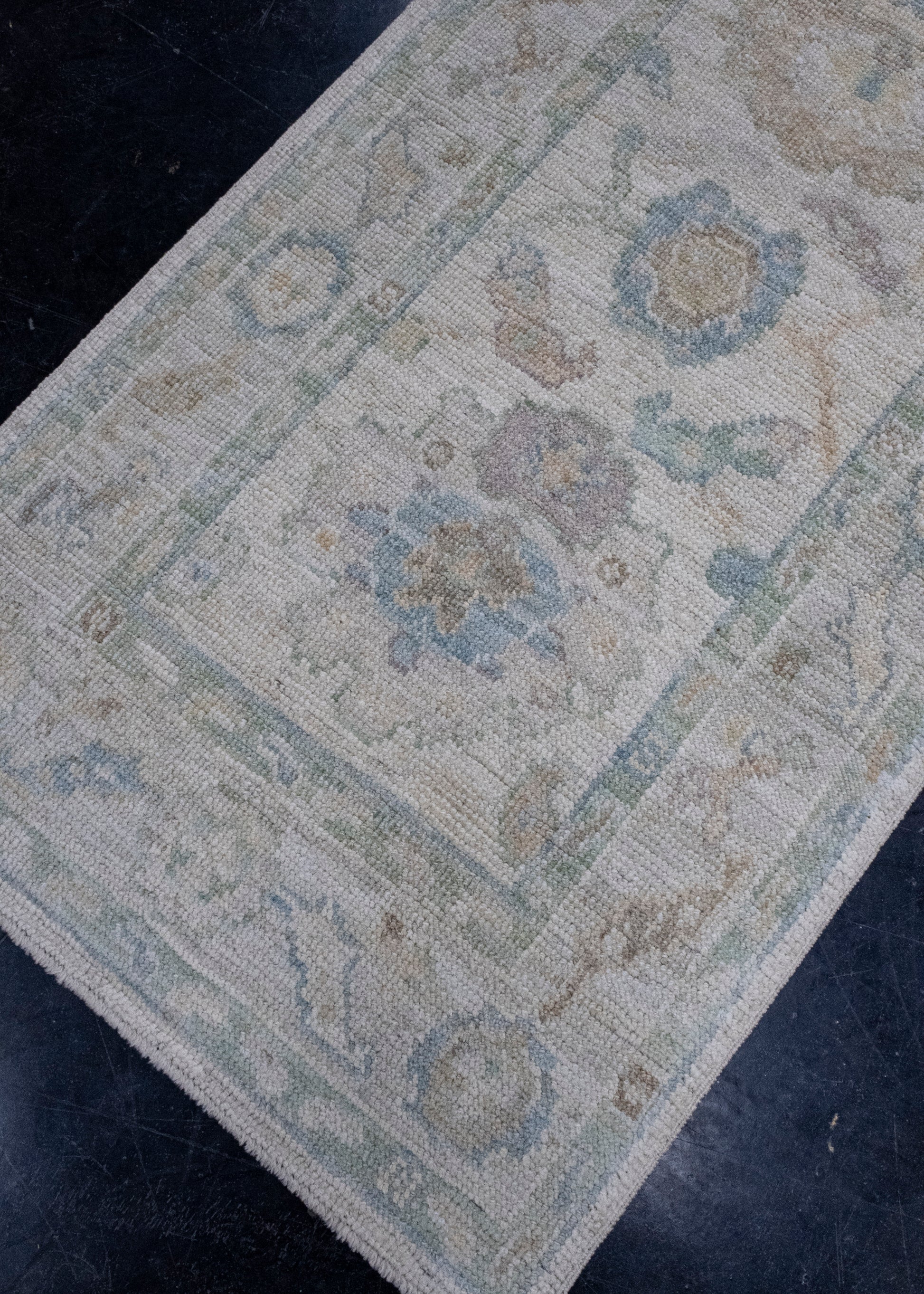 Turkish Oushak Runner Rug 2'7" x 10'3" #16305