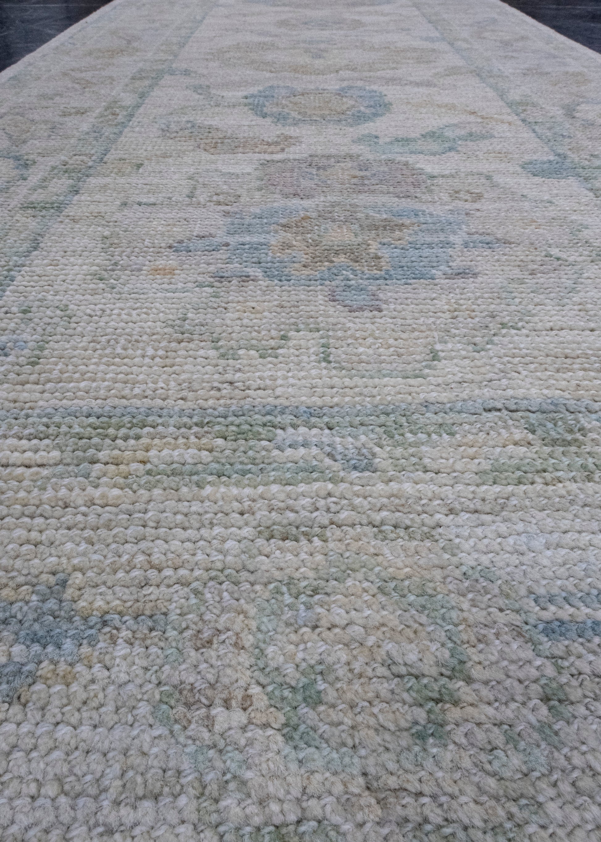 Turkish Oushak Runner Rug 2'7" x 10'3" #16305