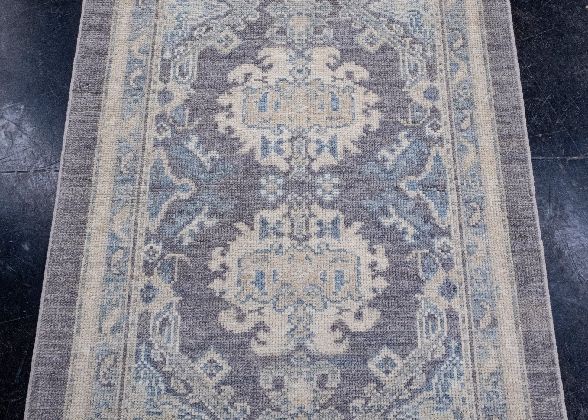 Turkish Oushak Runner Rug 3' x 11'11" #16272