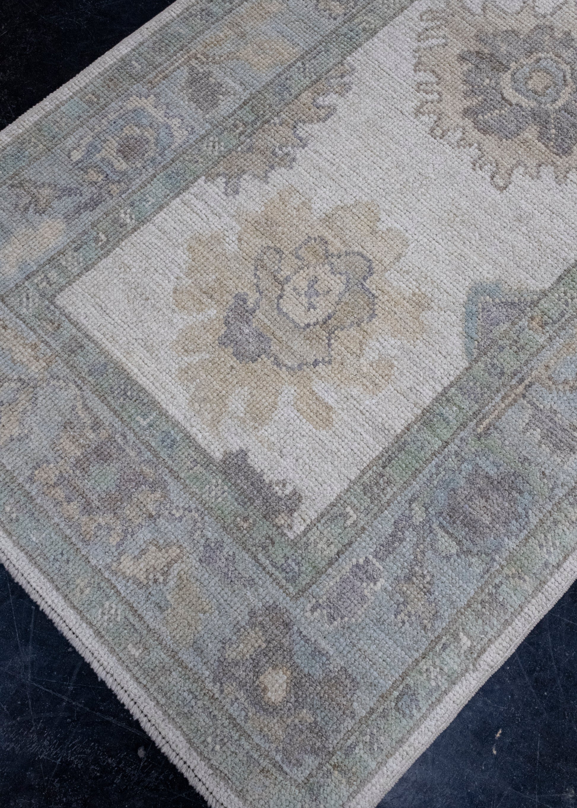 Turkish Oushak Runner Rug 3'1" x 10'1" #16280